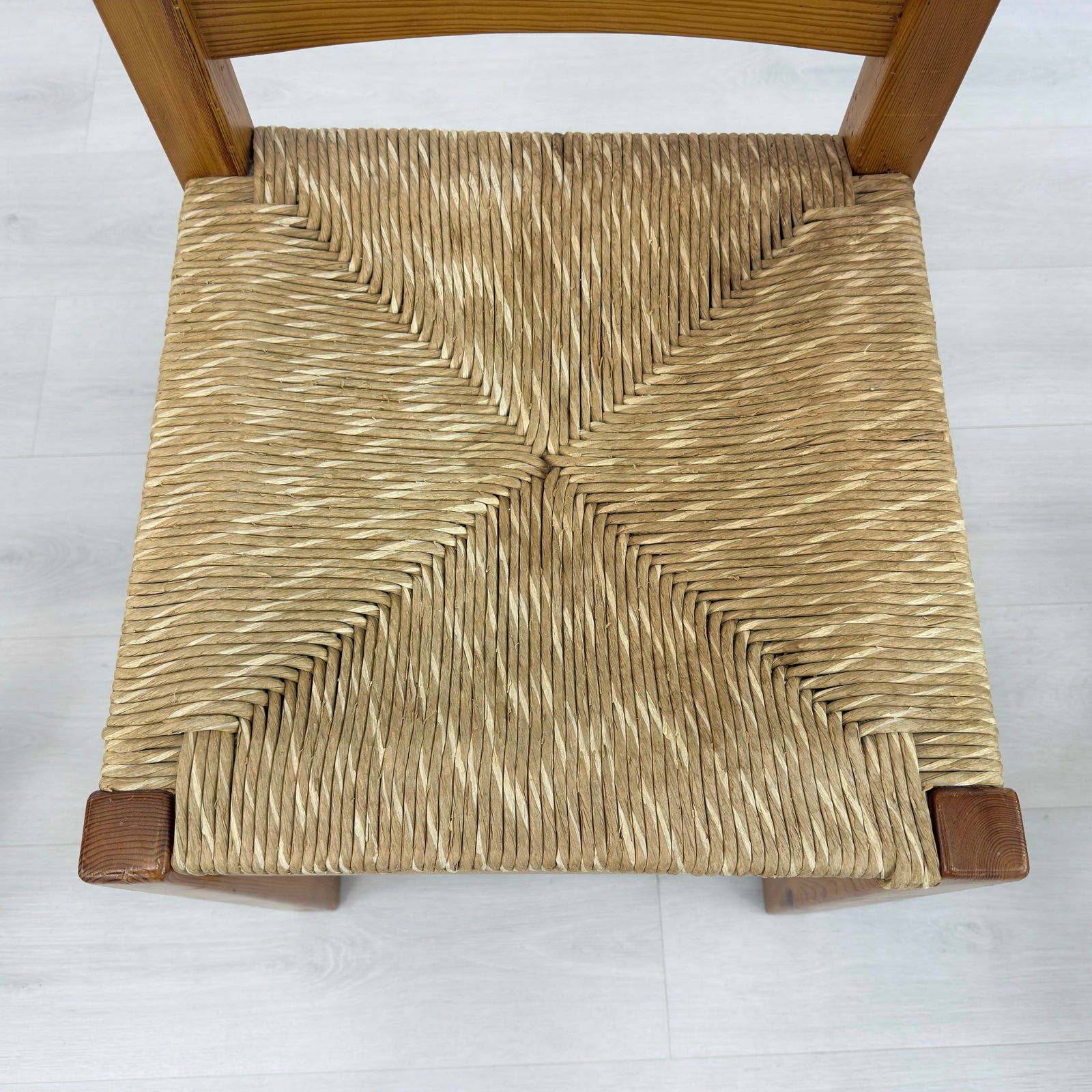 (4) SCANDINAVIAN PINE DINING CHAIRS - 8