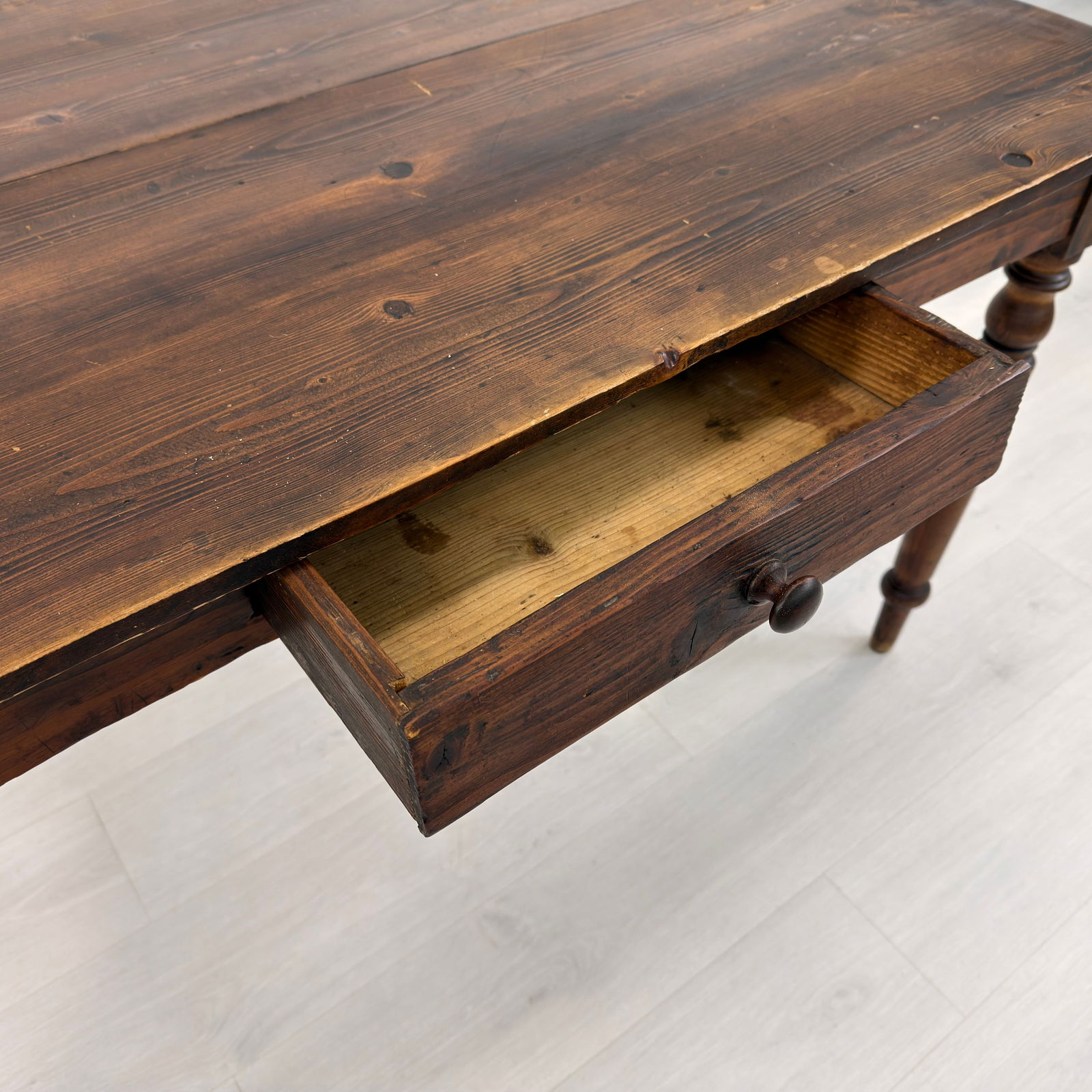 FRENCH FARMHOUSE PINE TABLE - 7