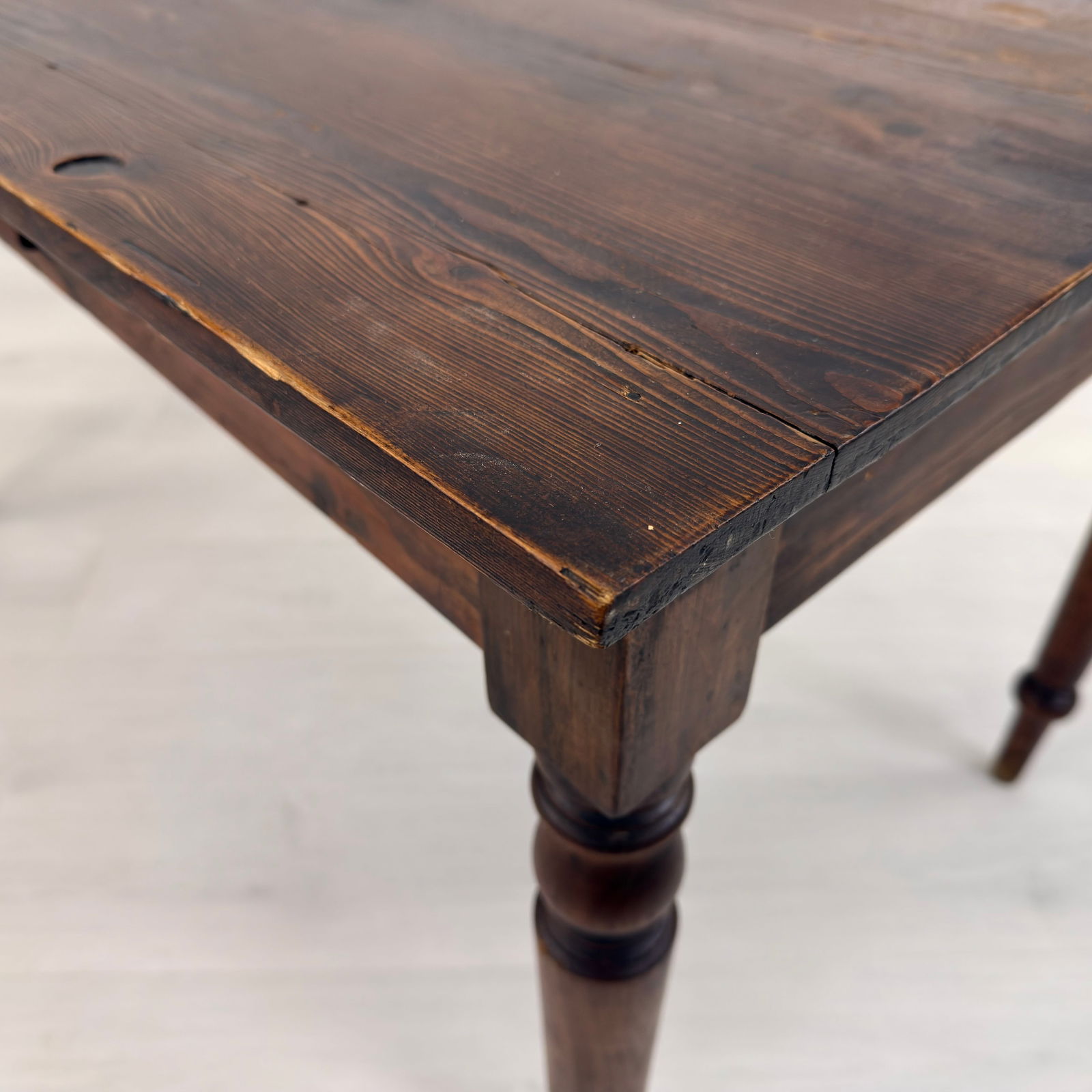 FRENCH FARMHOUSE PINE TABLE - 8