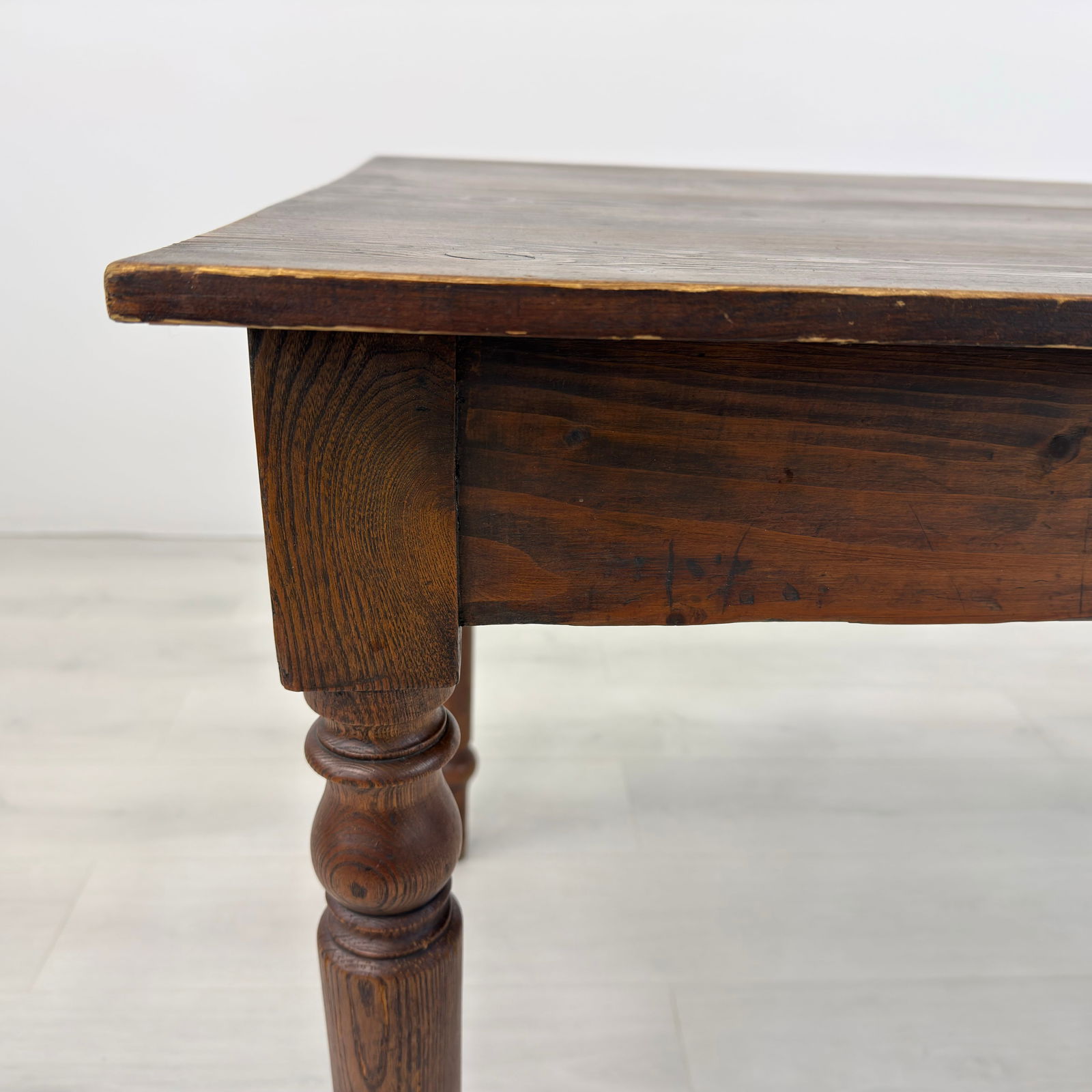 FRENCH FARMHOUSE PINE TABLE - 9