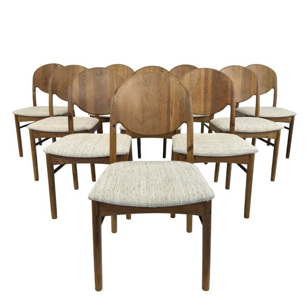 (10) KORUP STOLEFABRIK DINING CHAIRS, 1970s (1 of 15)
