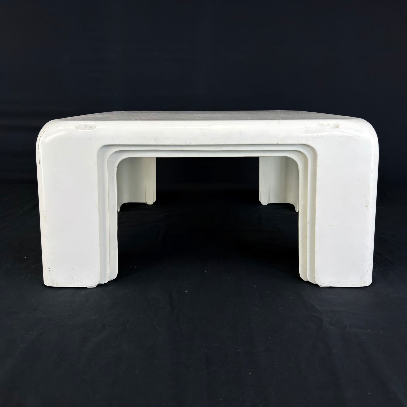 (3) MARIO BELLINI NESTING SIDE TABLES - 5