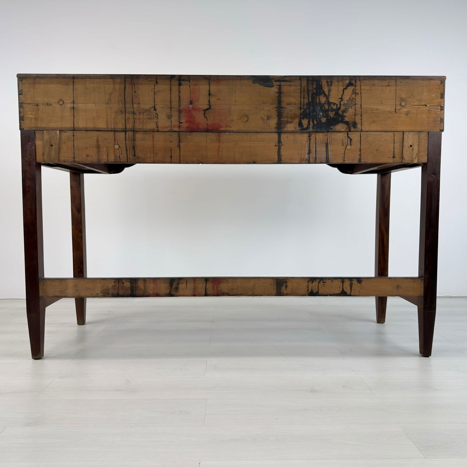 ANTIQUE ARCHITECT DESK WITH STOOL - 18