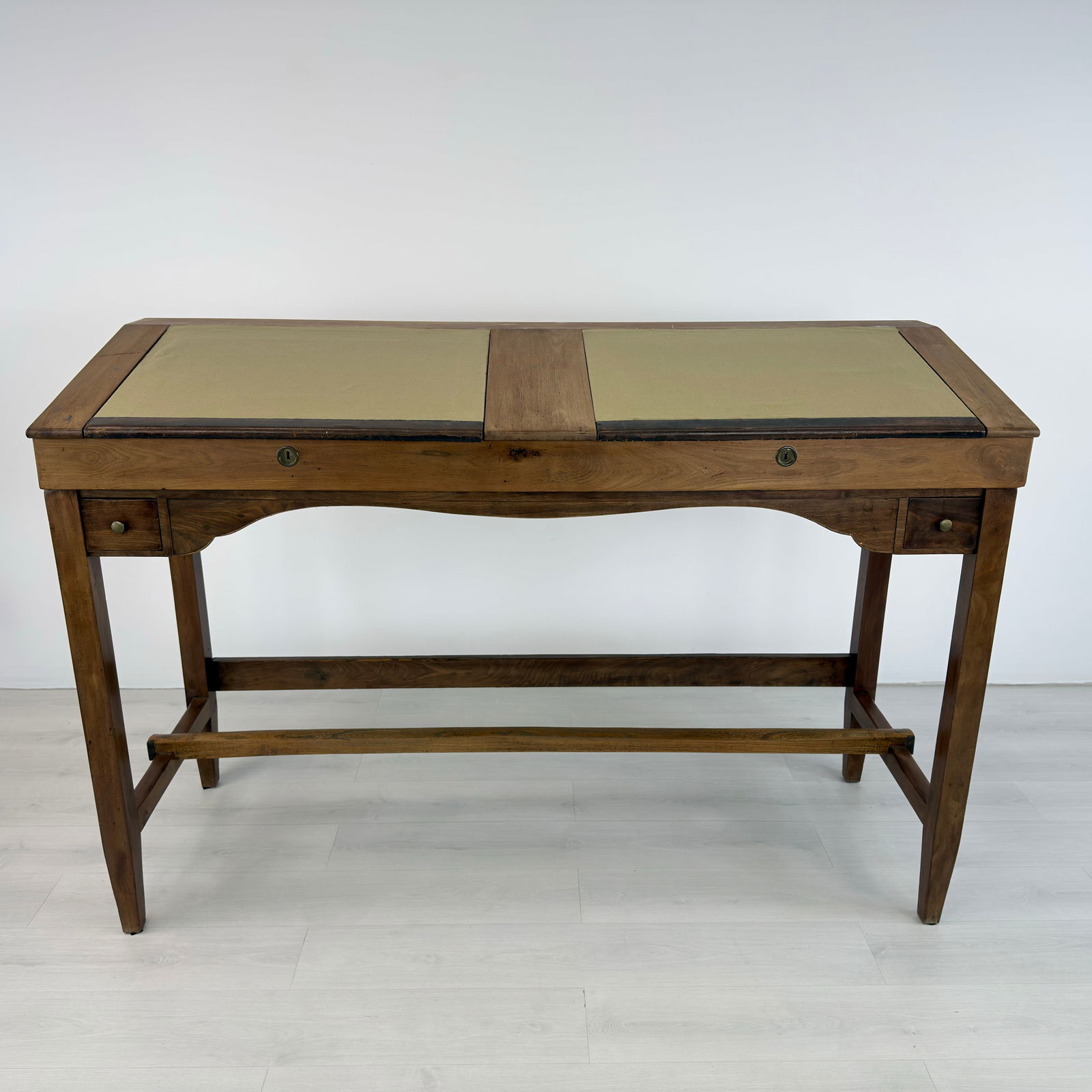 ANTIQUE ARCHITECT DESK WITH STOOL - 2