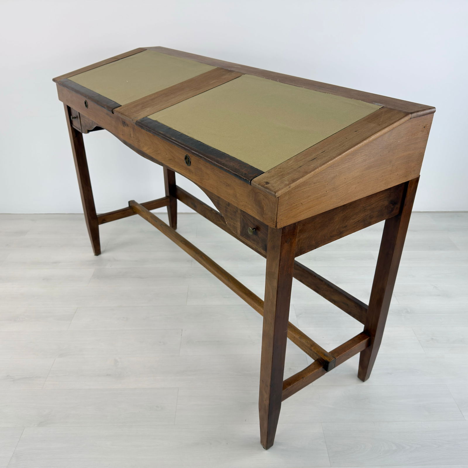 ANTIQUE ARCHITECT DESK WITH STOOL - 4