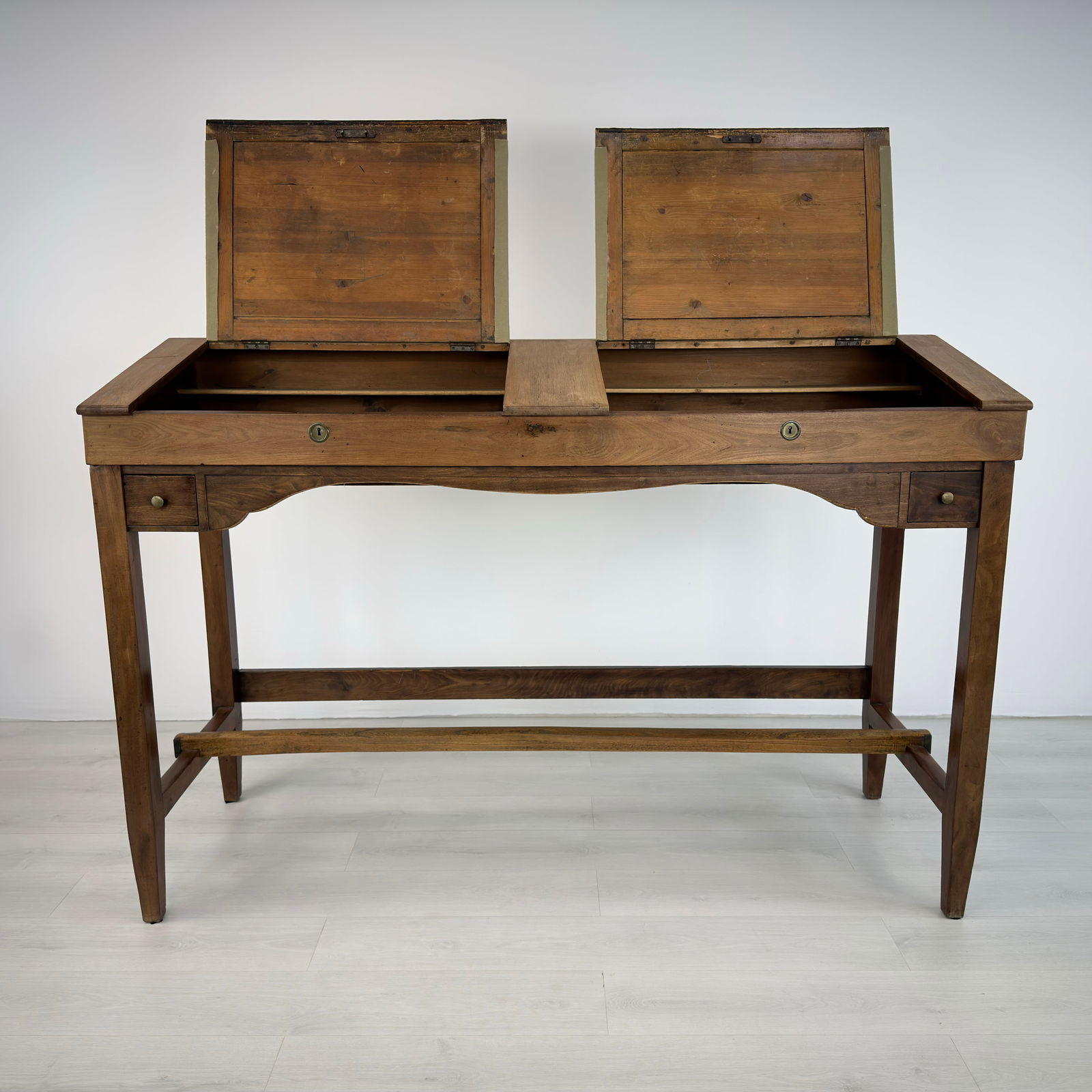 ANTIQUE ARCHITECT DESK WITH STOOL - 5