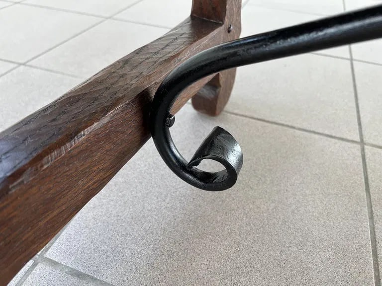 SPANISH BRUTALIST OAK COFFEE TABLE - 12