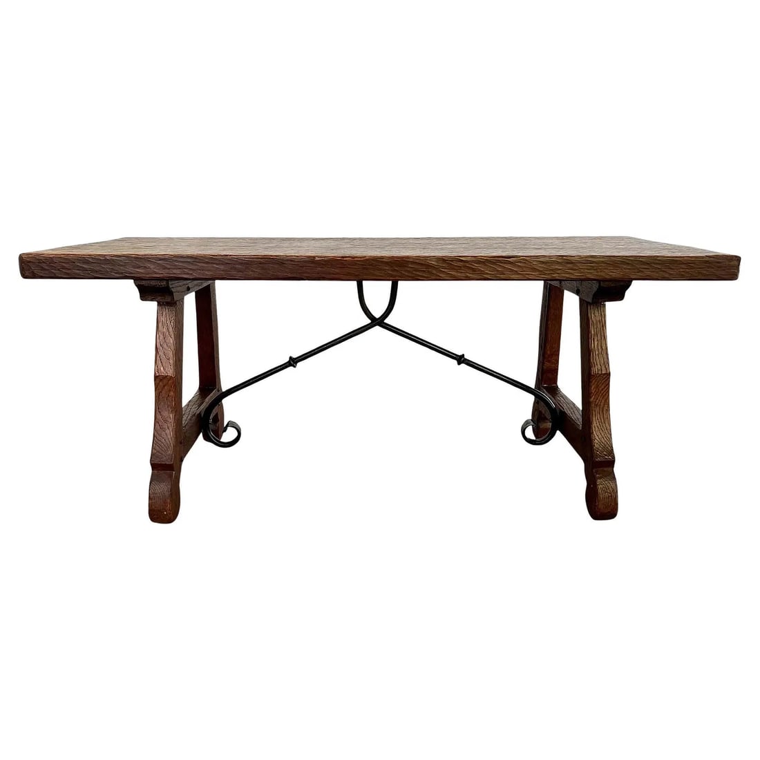 SPANISH BRUTALIST OAK COFFEE TABLE - 2