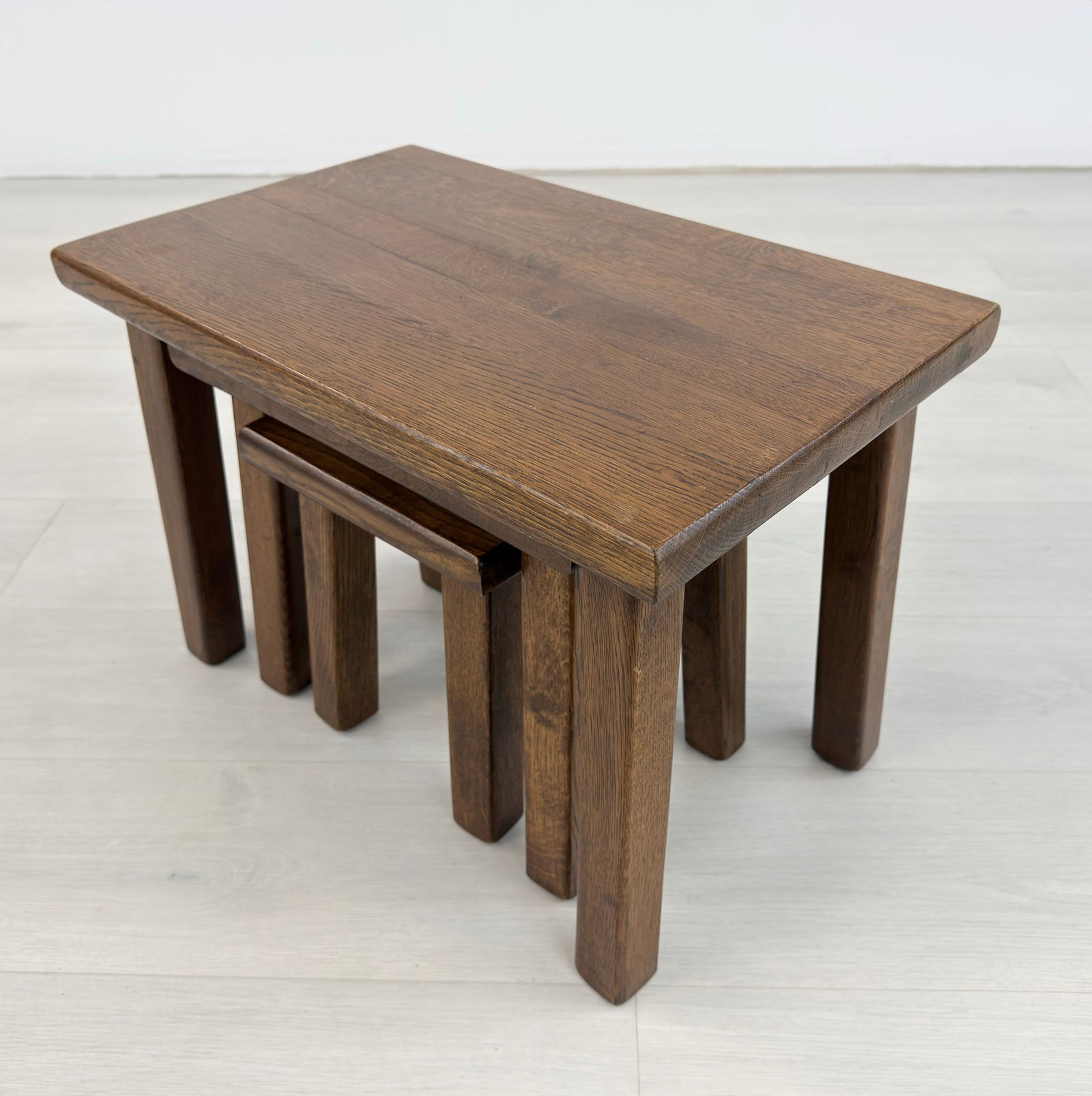 (3) BRUTALIST NESTING TABLES - 6
