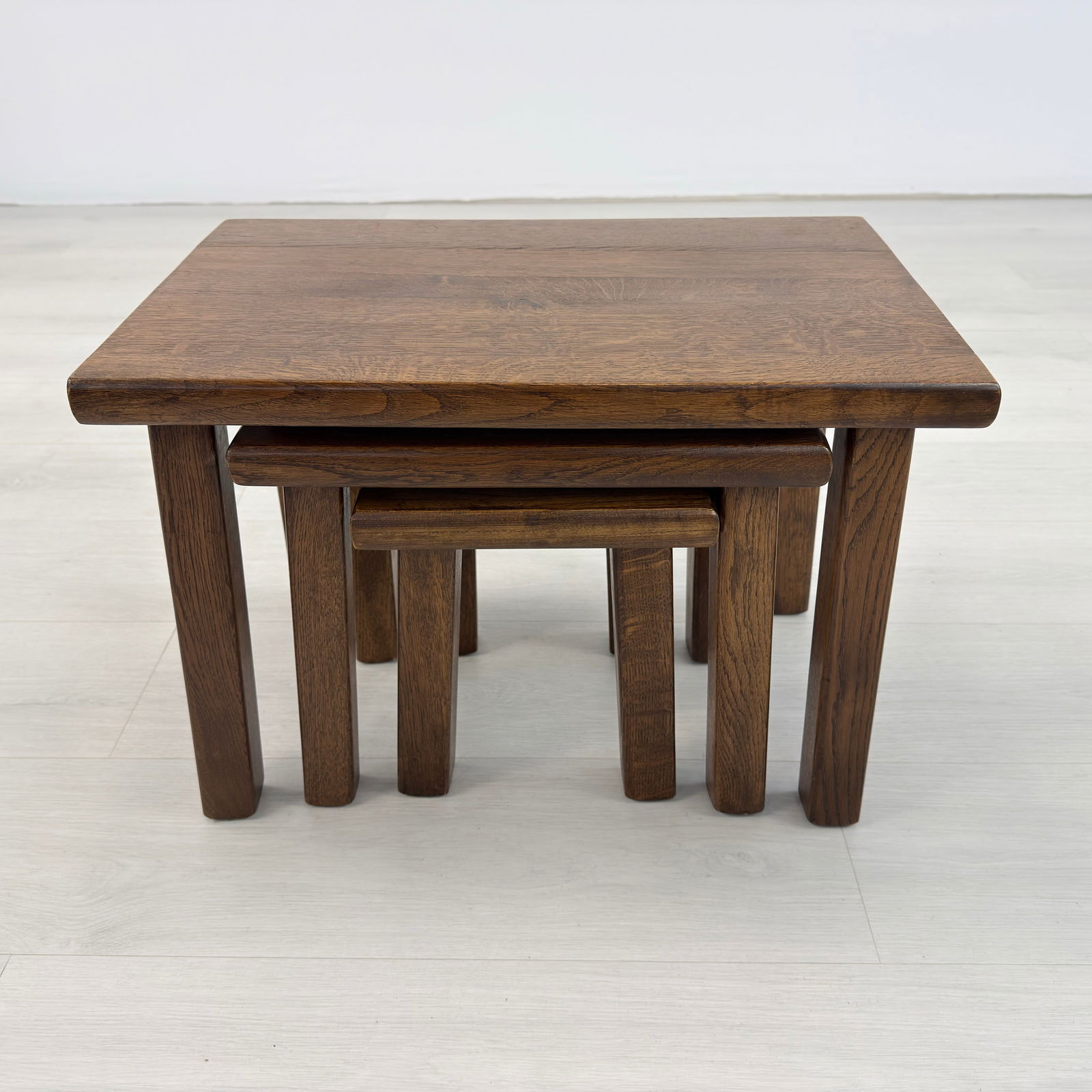 (3) BRUTALIST NESTING TABLES - 7