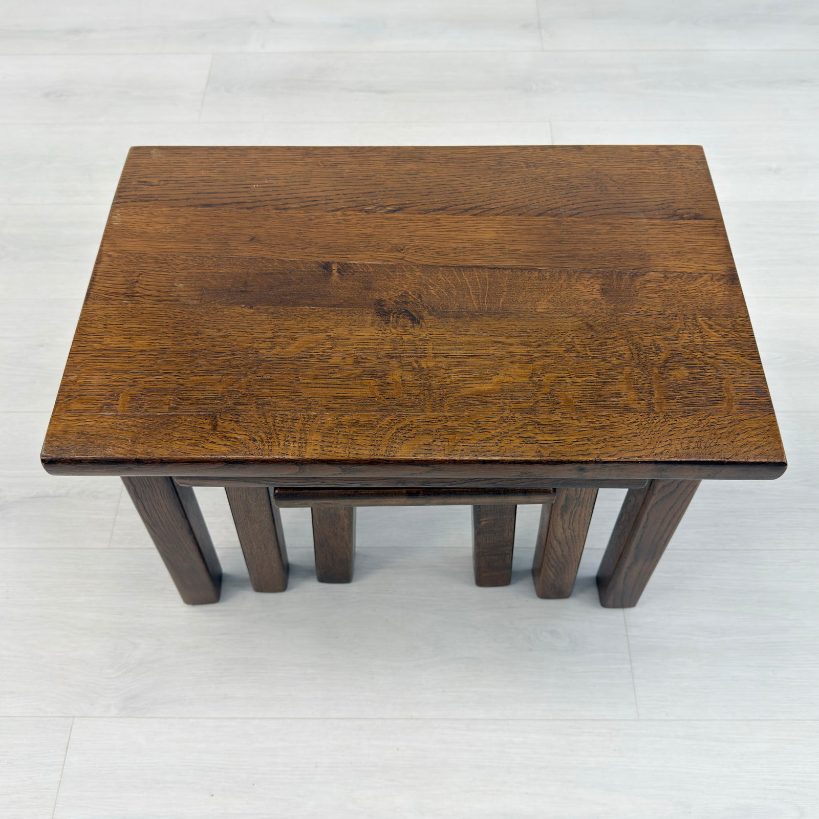 (3) BRUTALIST NESTING TABLES - 8