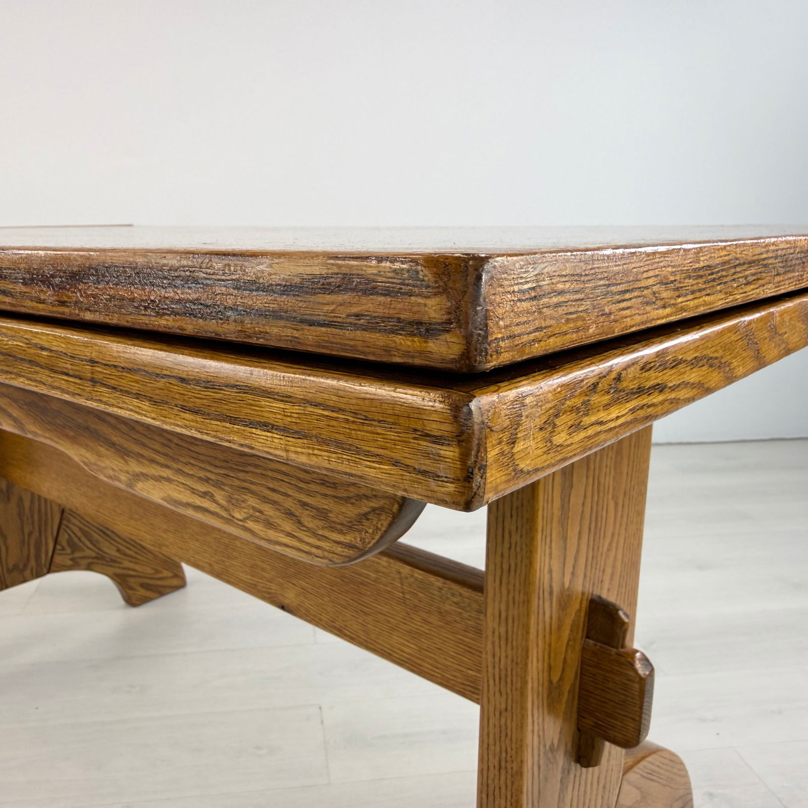 DUTCH BRUTALIST EXTENDABLE DINING TABLE - 9