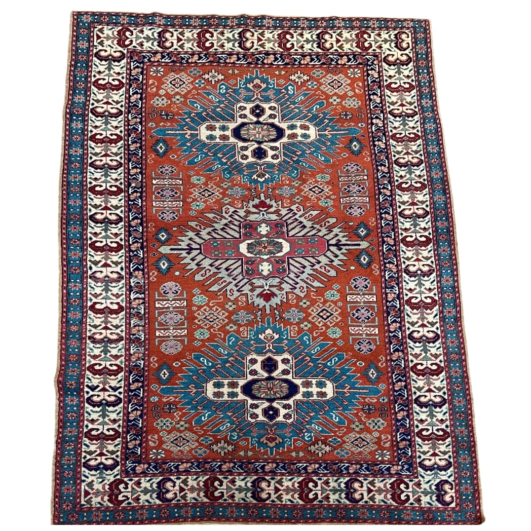 VERY FINE VINTAGE KAZAK RUG (1 of 8)