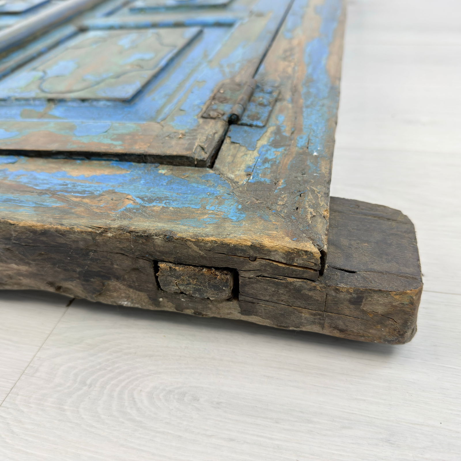 ANTIQUE WINDOW FRAME MIRROR - 13