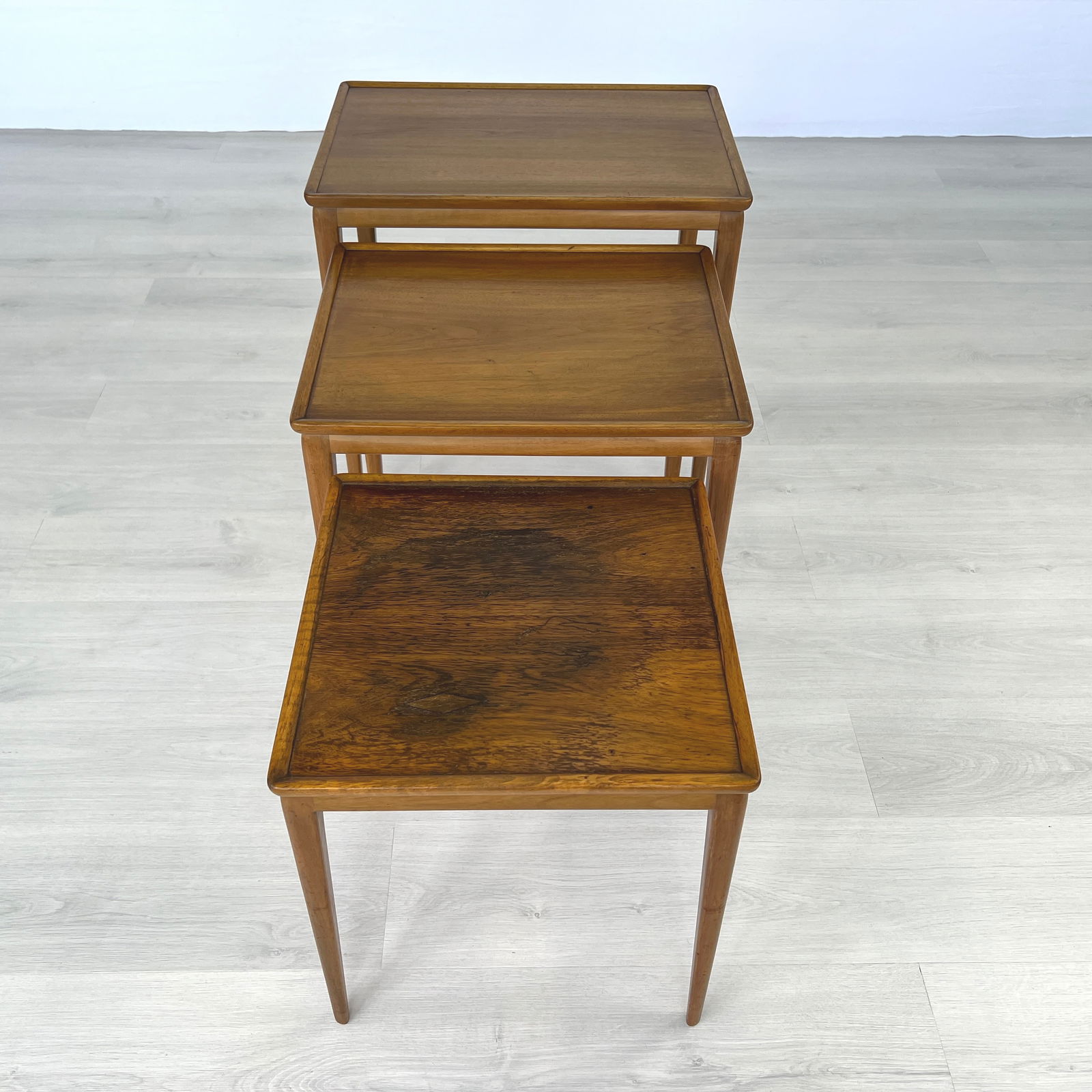 (3) DANISH NESTING TABLES - 4