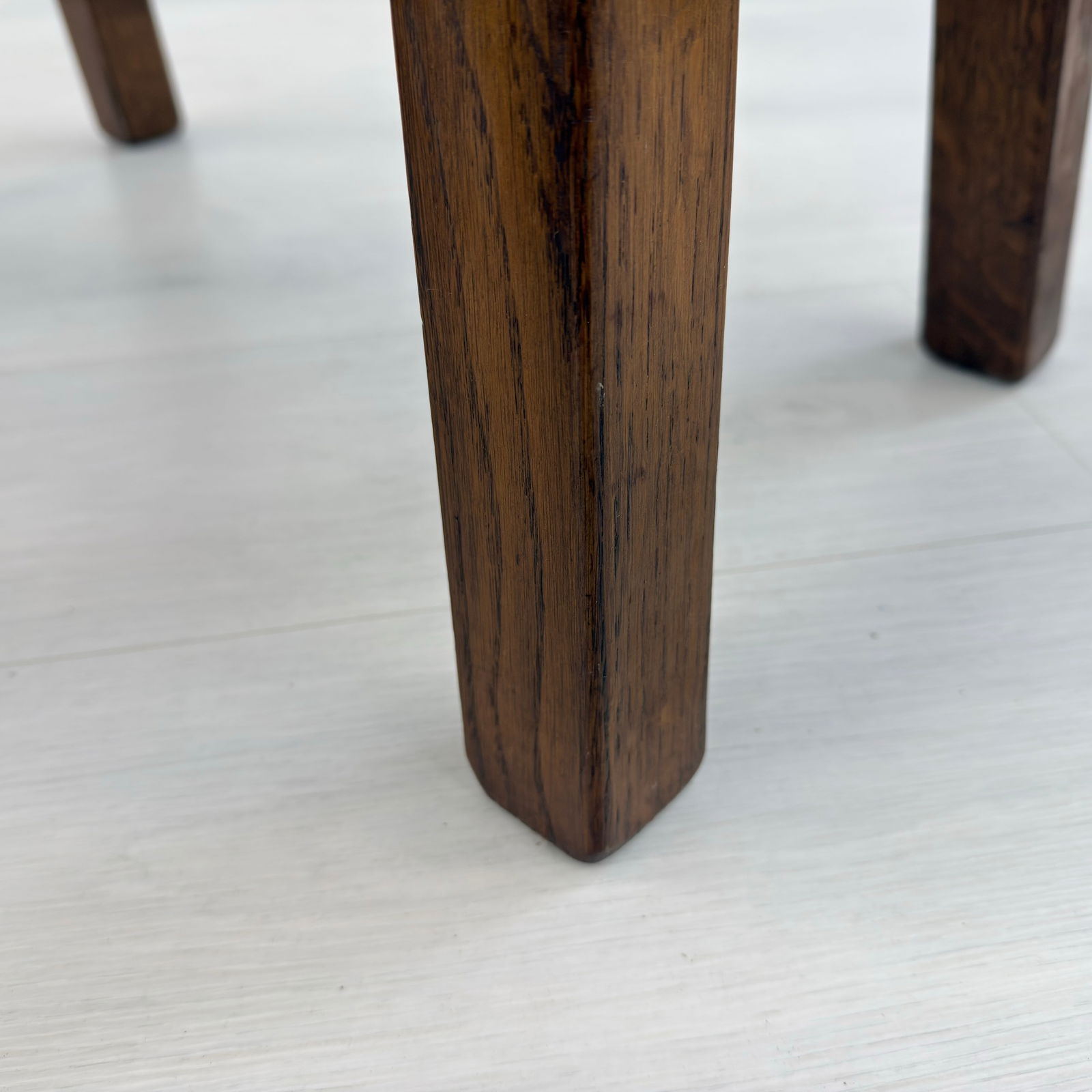 (3) BRUTALIST OAK NESTING TABLES - 10