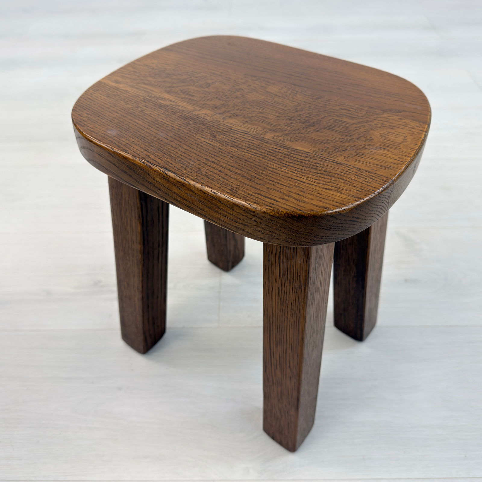(3) BRUTALIST OAK NESTING TABLES - 6