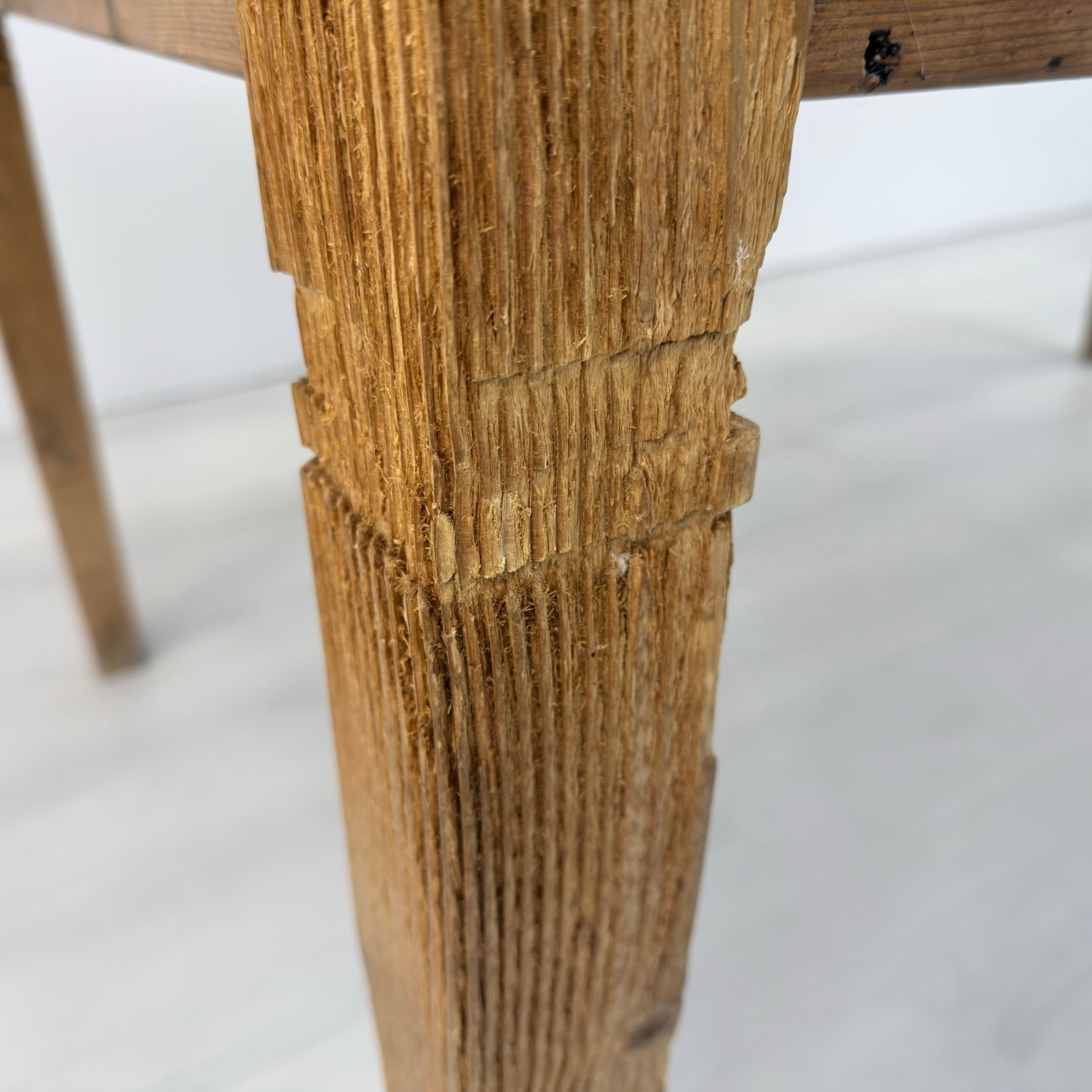 ANTIQUE FRENCH FARMHOUSE DINING TABLE - 12