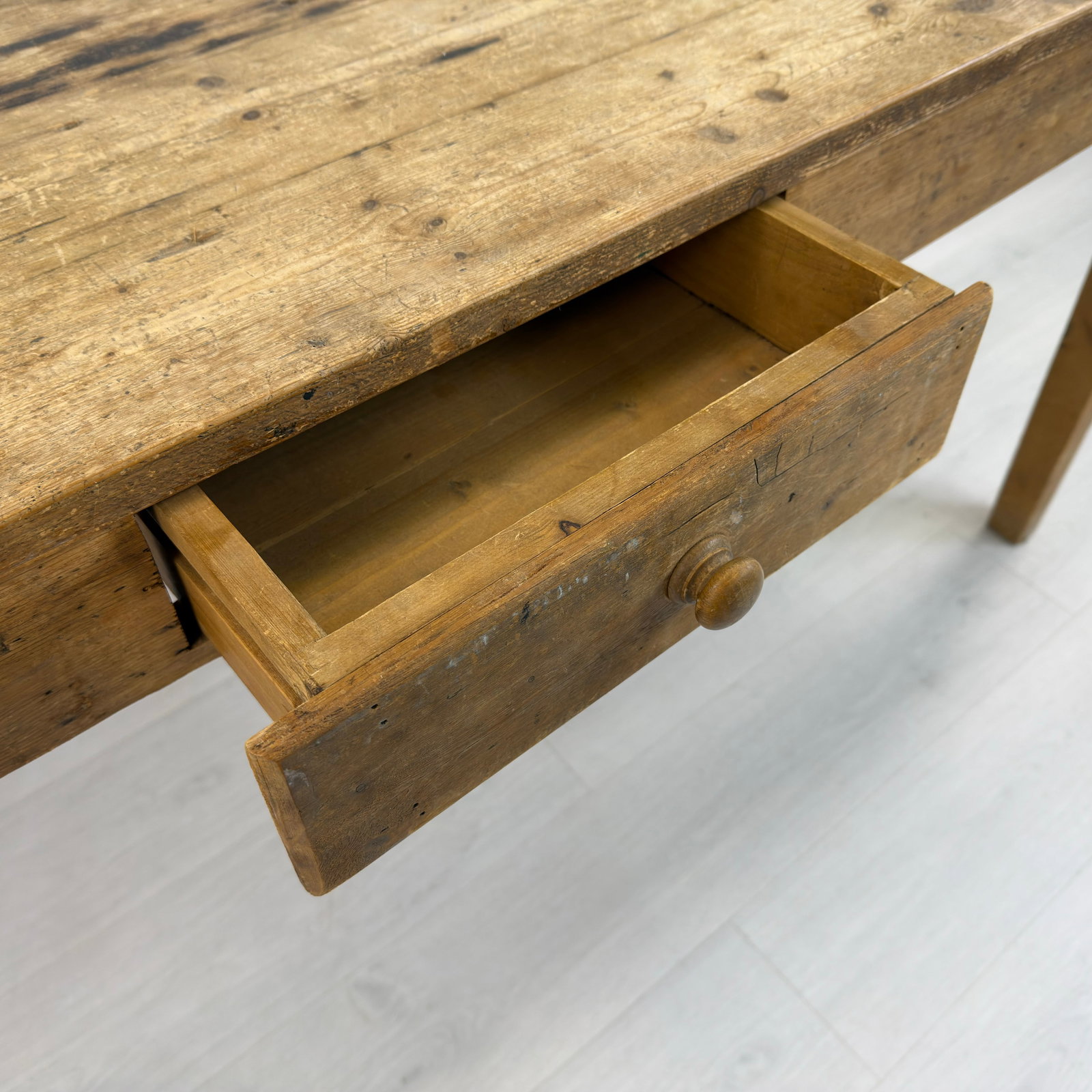 ANTIQUE FRENCH FARMHOUSE DINING TABLE - 9