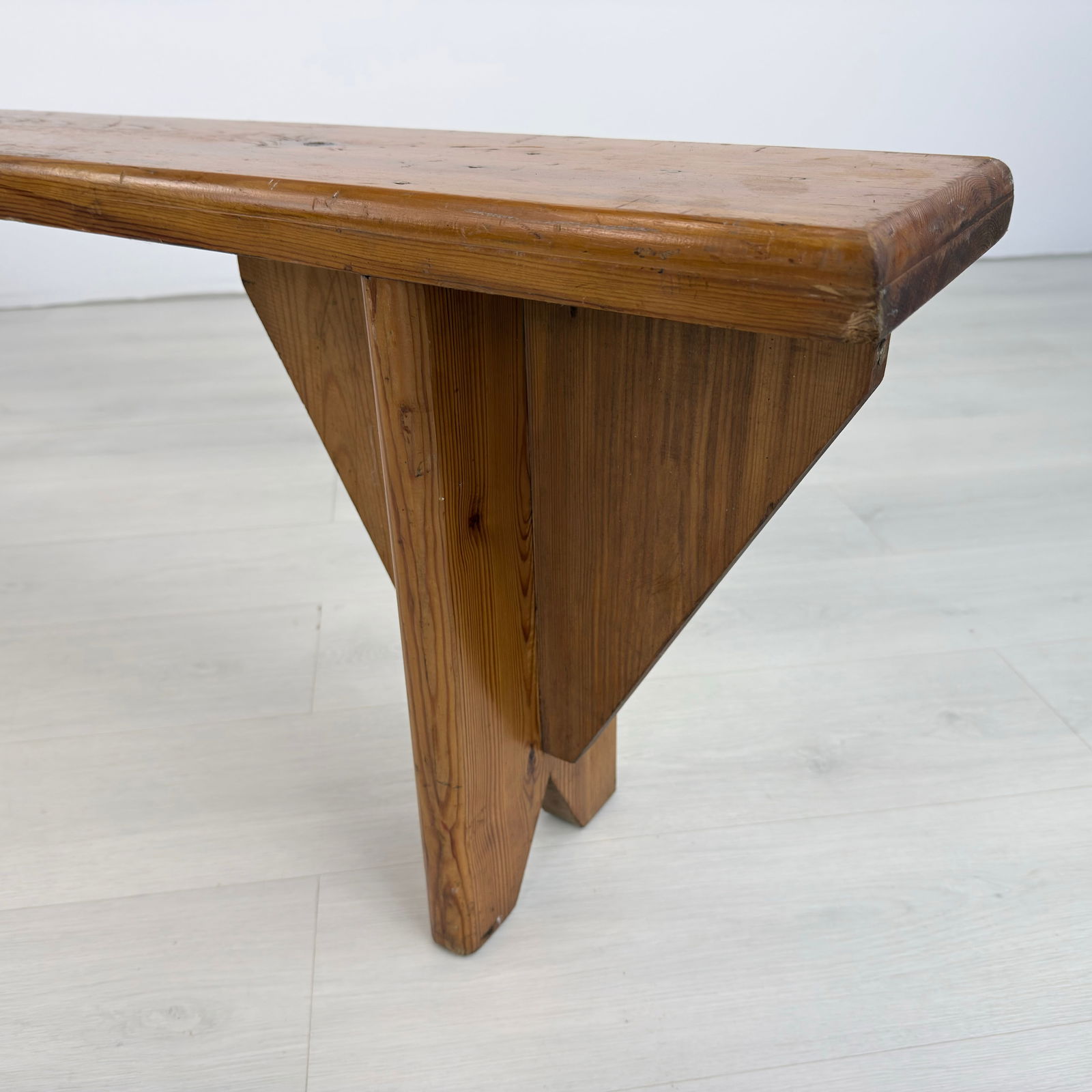 RUSTIC PINE BENCHES, A PAIR - 10