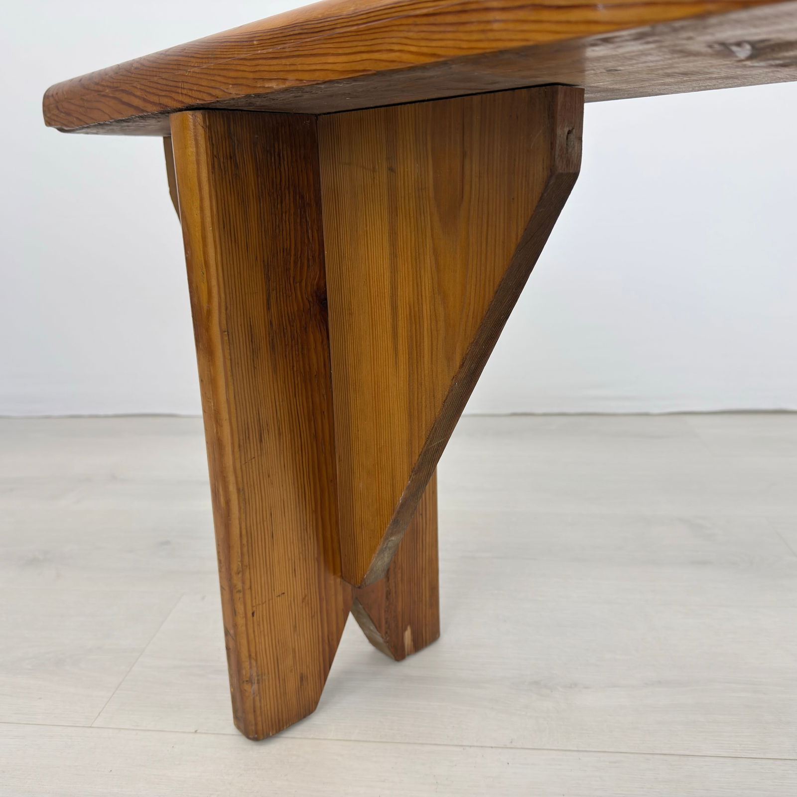 RUSTIC PINE BENCHES, A PAIR - 11