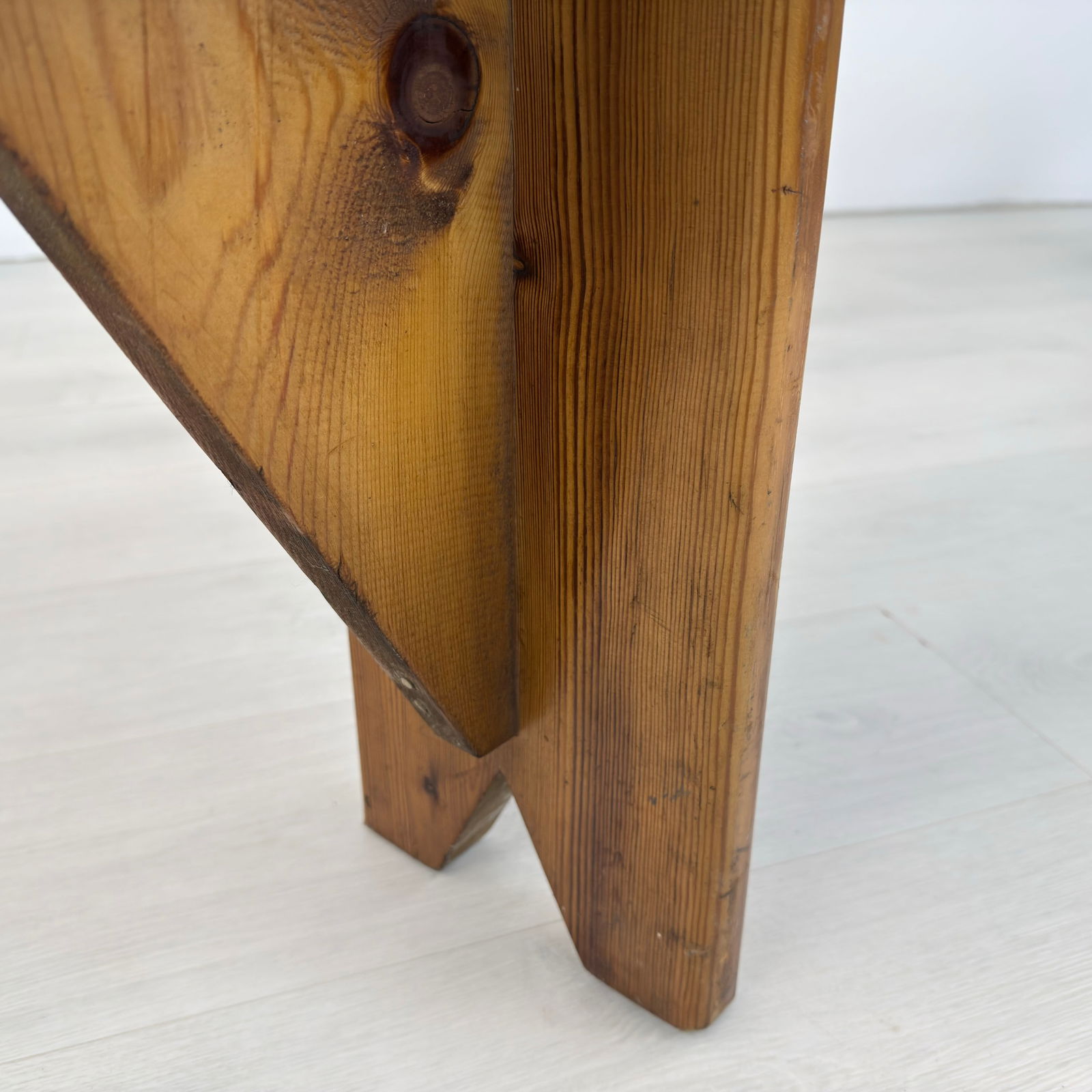 RUSTIC PINE BENCHES, A PAIR - 14