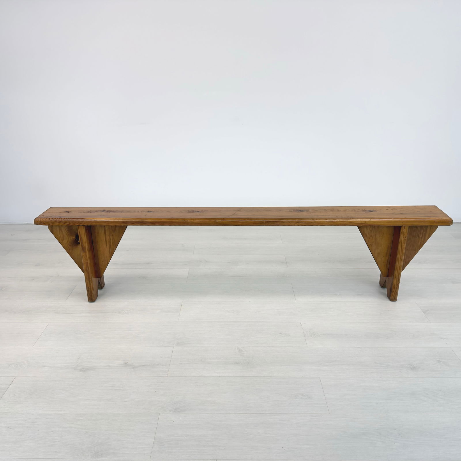 RUSTIC PINE BENCHES, A PAIR - 6