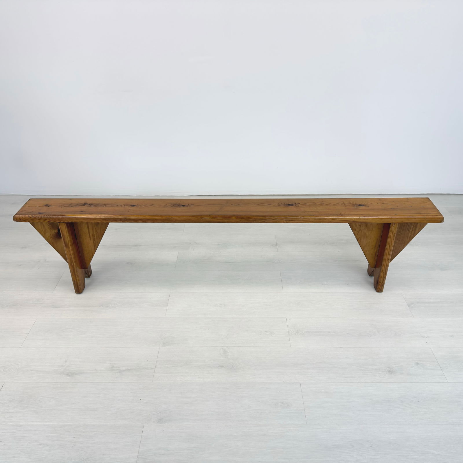 RUSTIC PINE BENCHES, A PAIR - 7