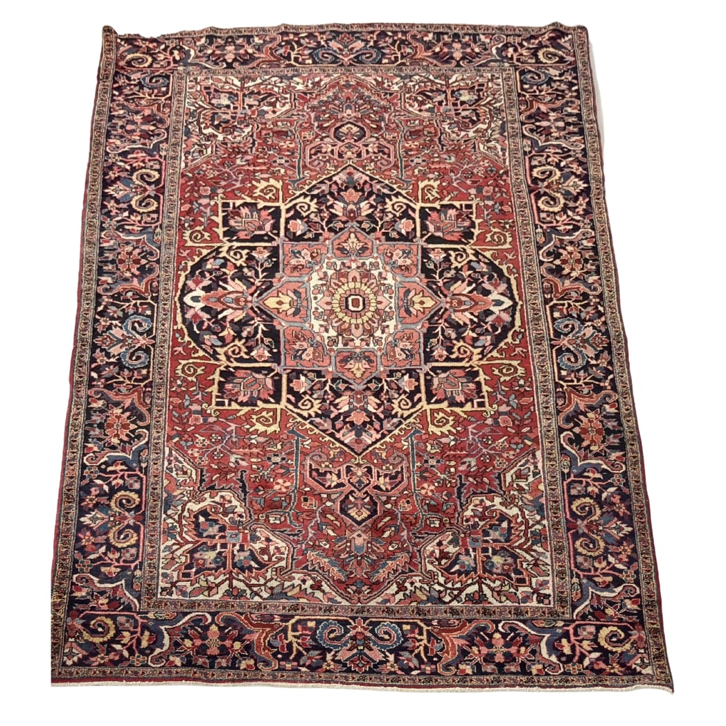 HAND KNOTTED PERSIAN HERIZ ROOM SIZE RUG (1 of 12)