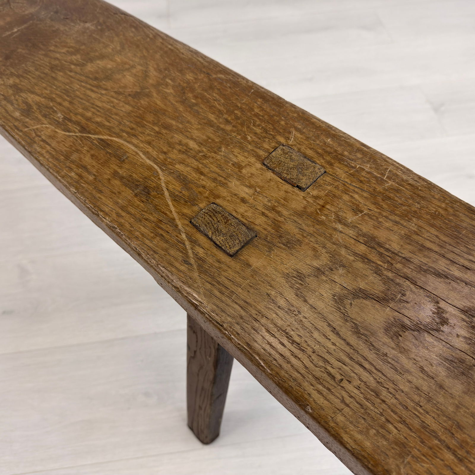 FRENCH ANTIQUE RUSTIC BENCH - 8