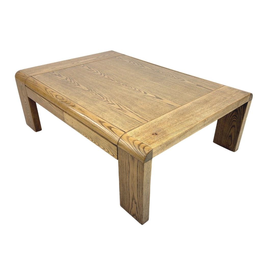 BRUTALIST DUTCH OAK COFFEE TABLE - 2