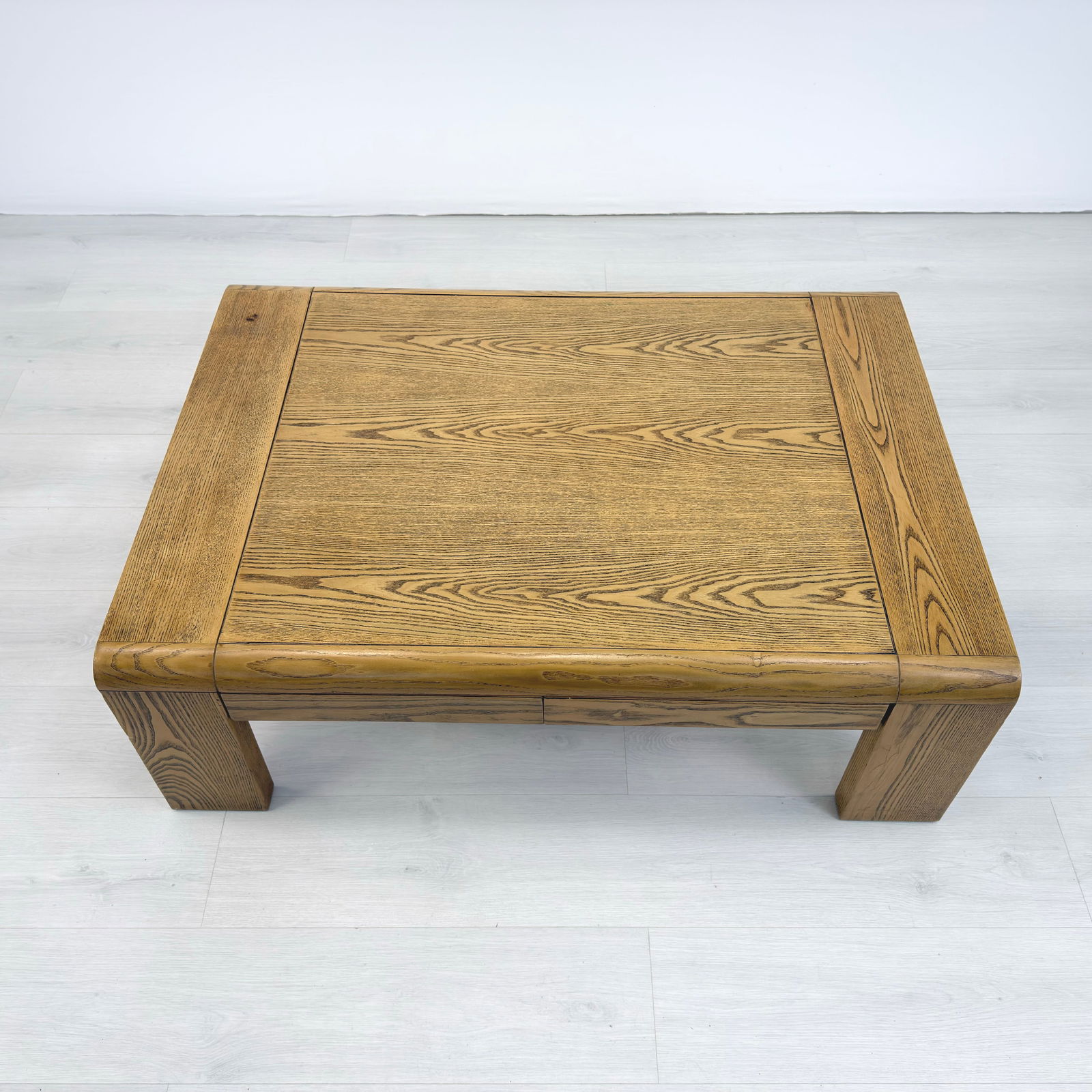 BRUTALIST DUTCH OAK COFFEE TABLE - 4