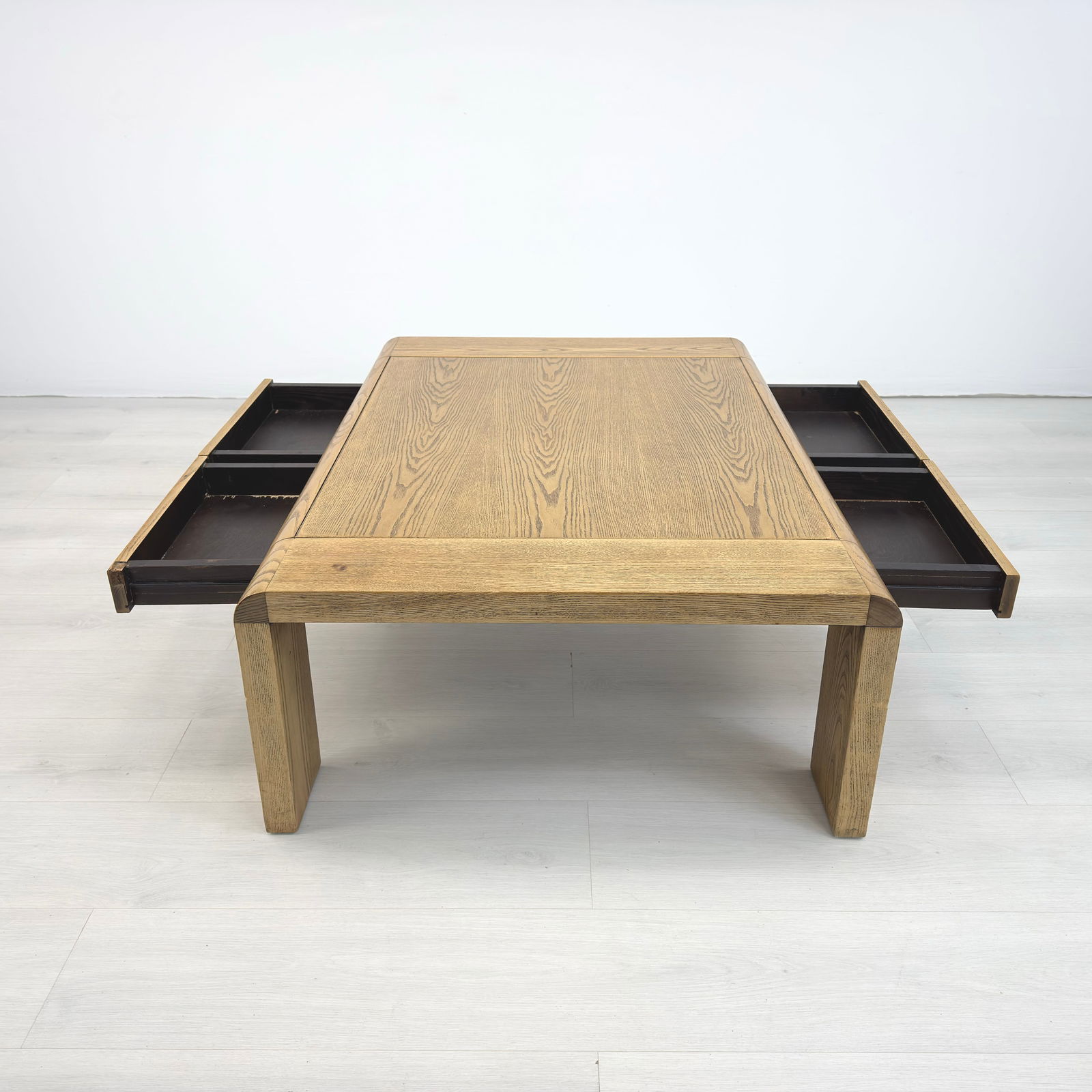 BRUTALIST DUTCH OAK COFFEE TABLE - 5