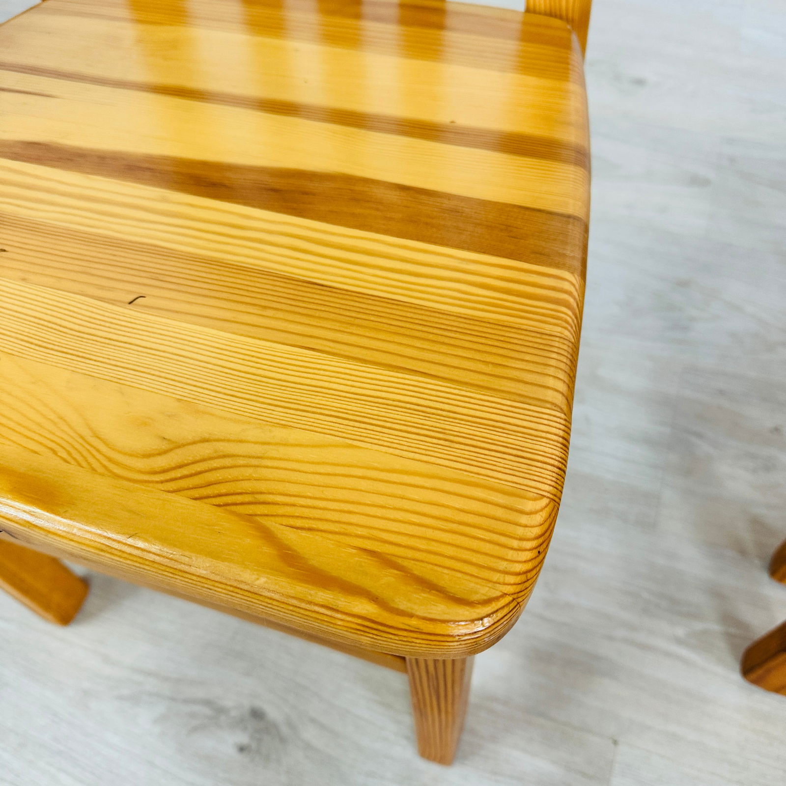 (6) SCANDINAVIAN PINE DINING CHAIRS - 5