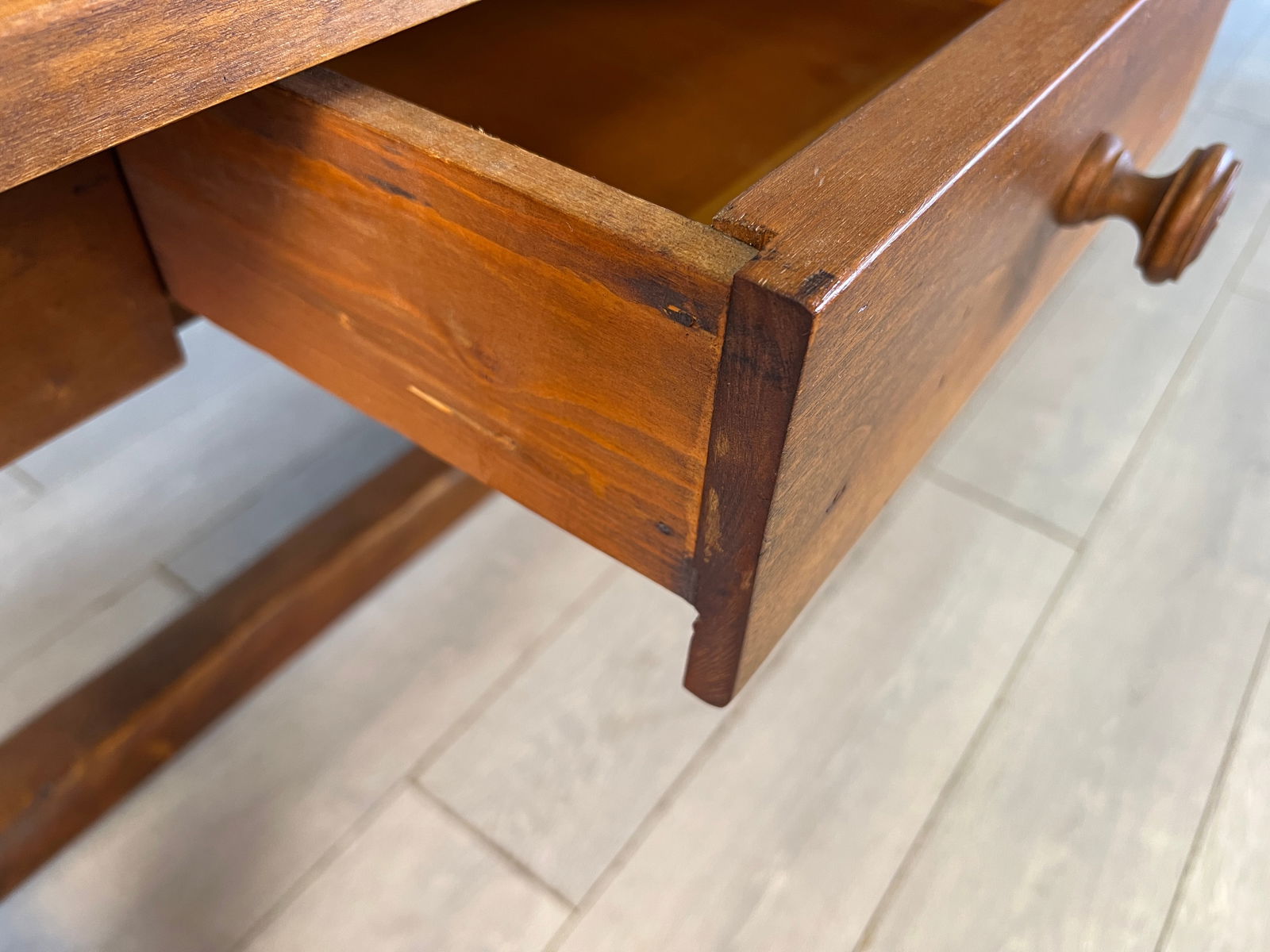 VINTAGE FRENCH FARMHOUSE DINING TABLE - 7