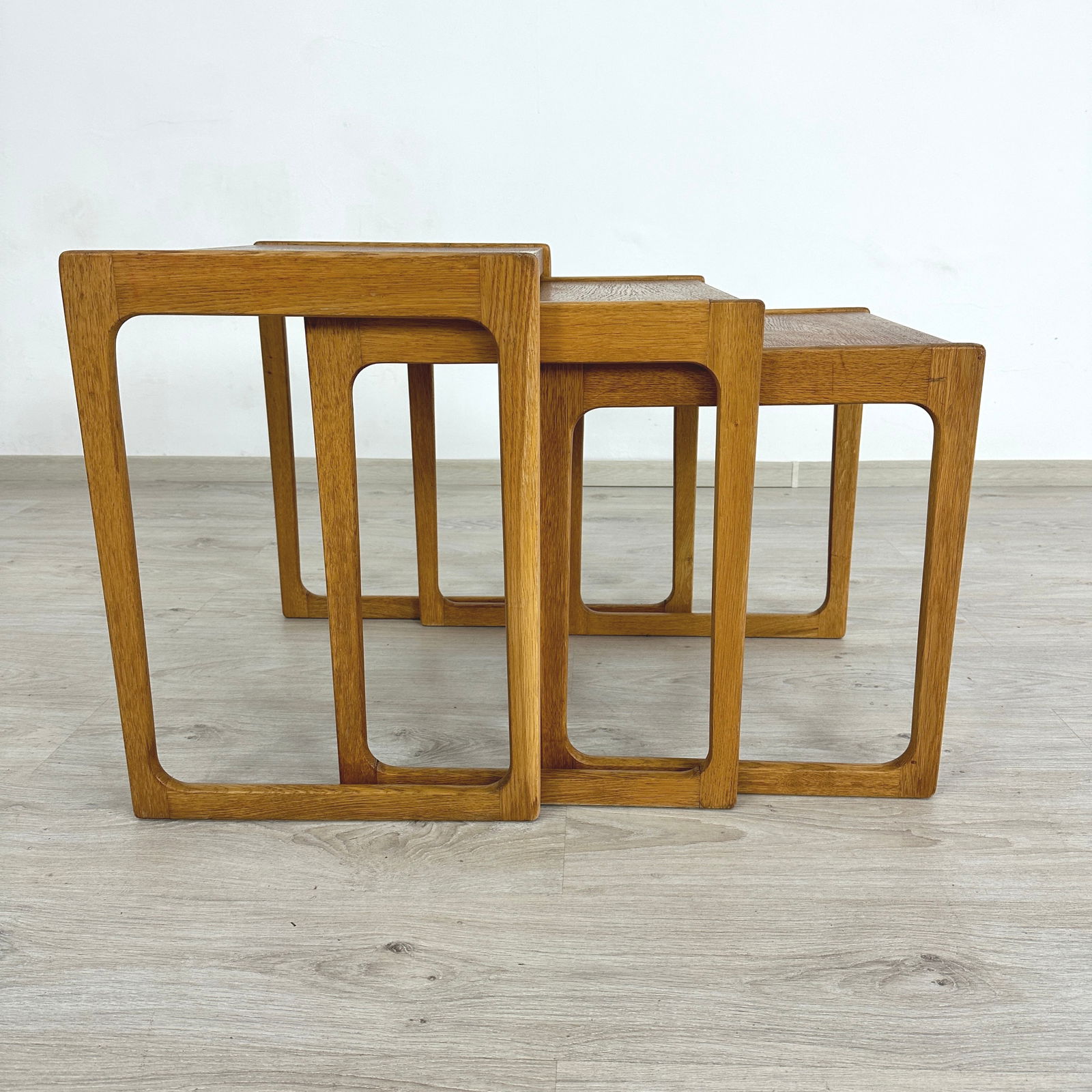 (3) DANISH NESTING TABLES - 3