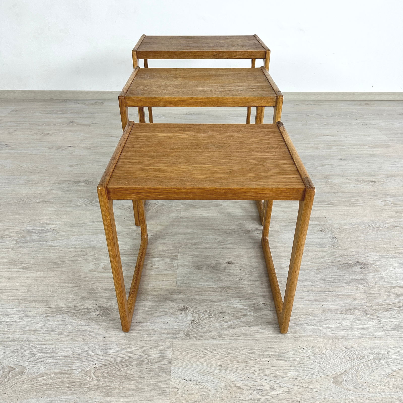 (3) DANISH NESTING TABLES - 8