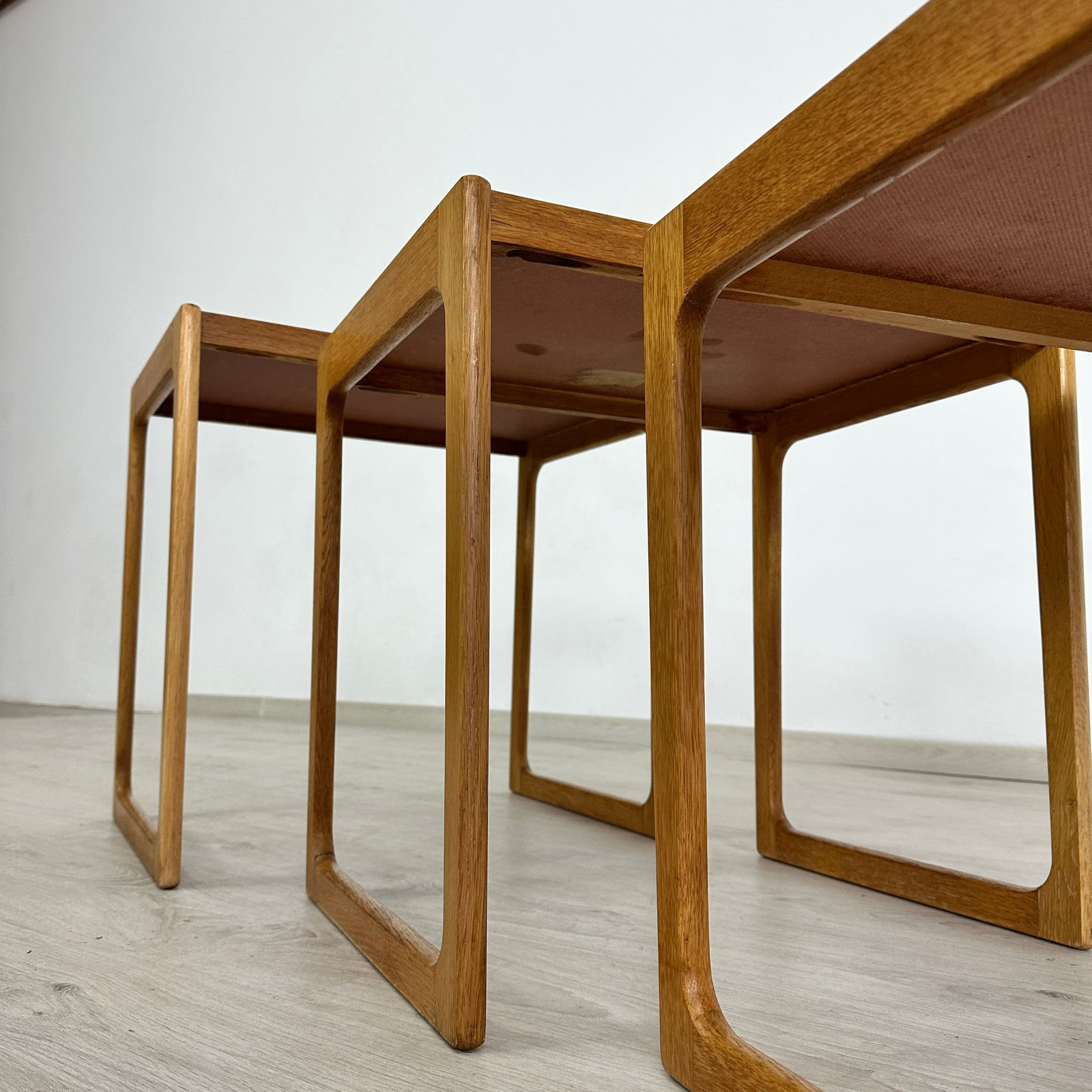 (3) DANISH NESTING TABLES - 9