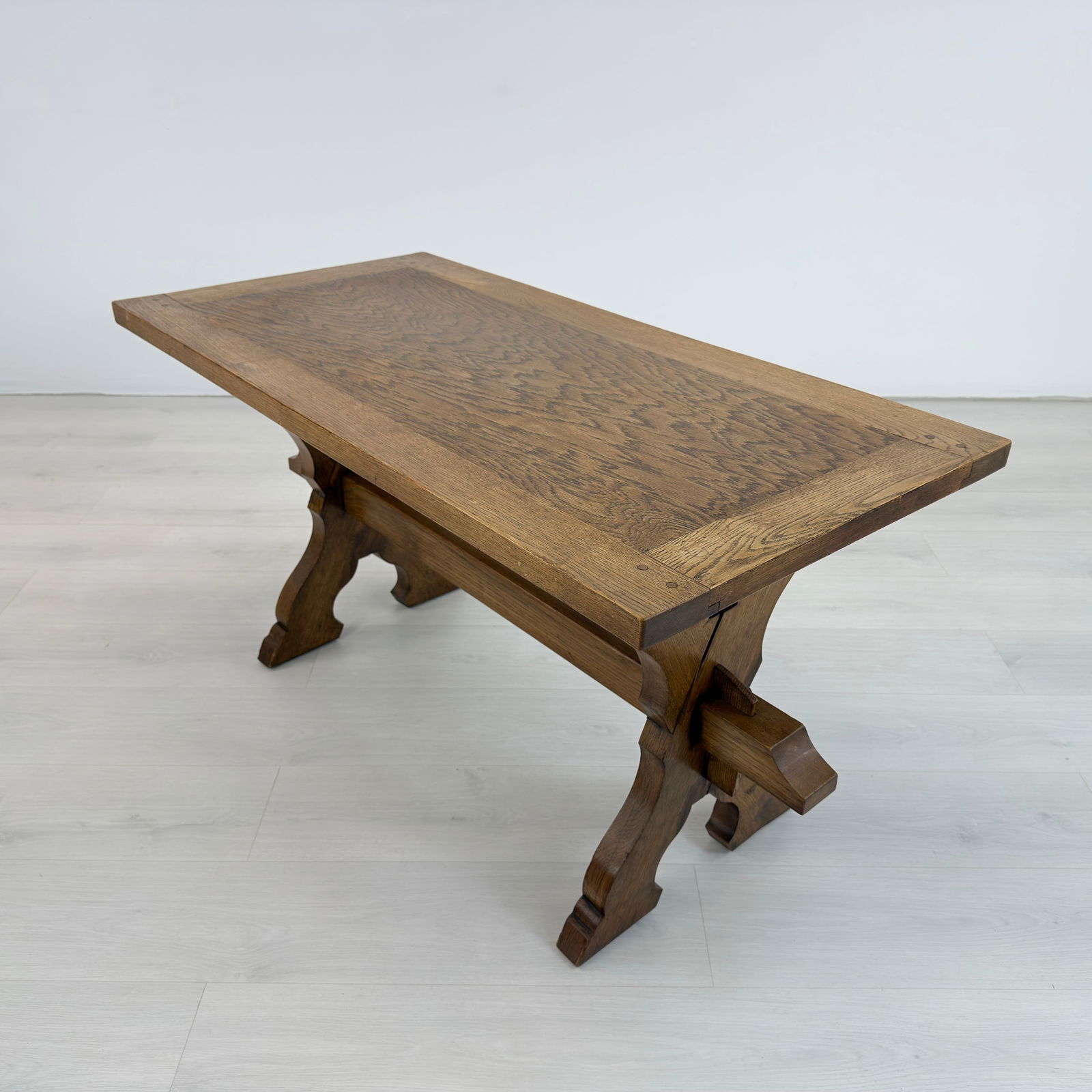 BRUTALIST TRESTLE COFFEE TABLE - 3