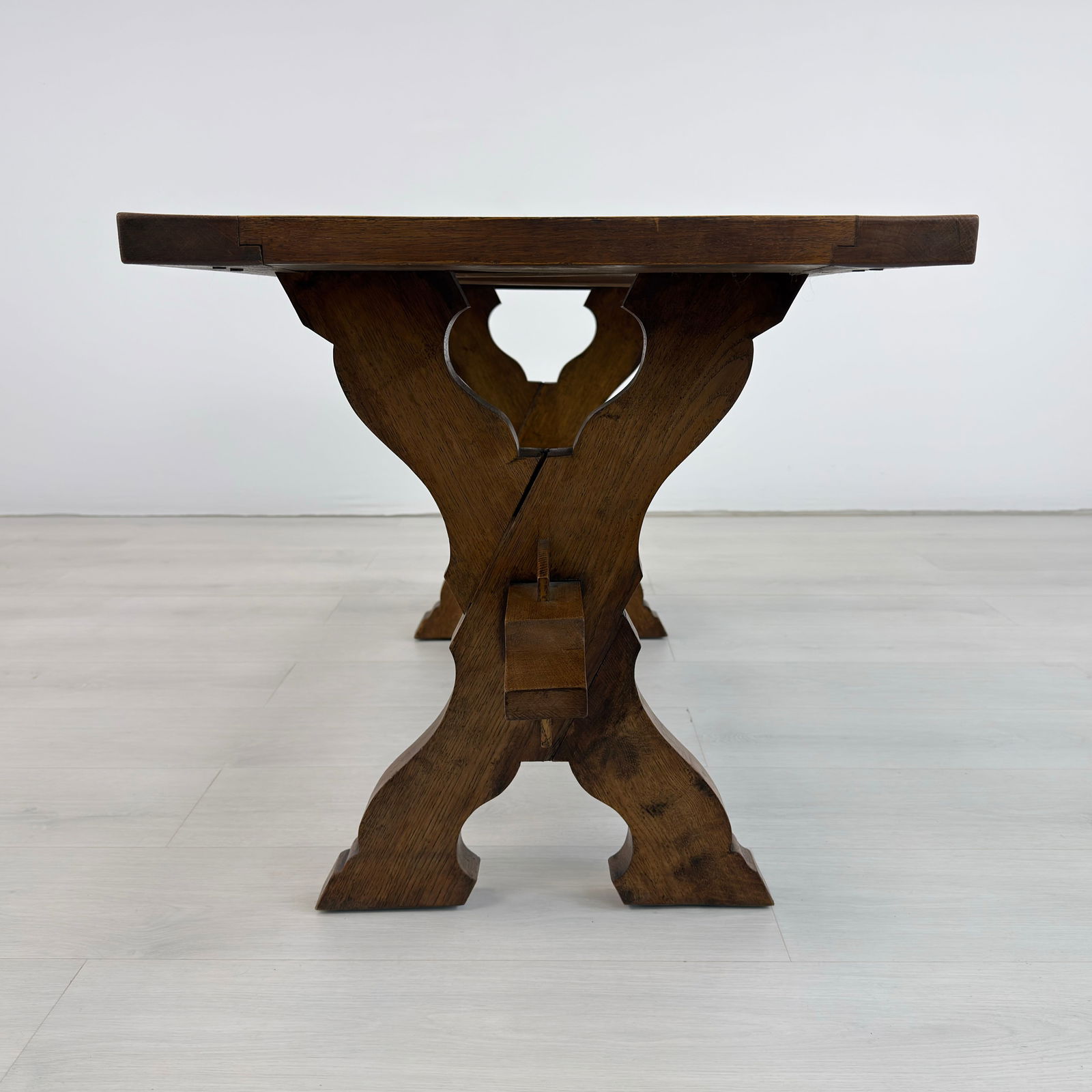 BRUTALIST TRESTLE COFFEE TABLE - 6