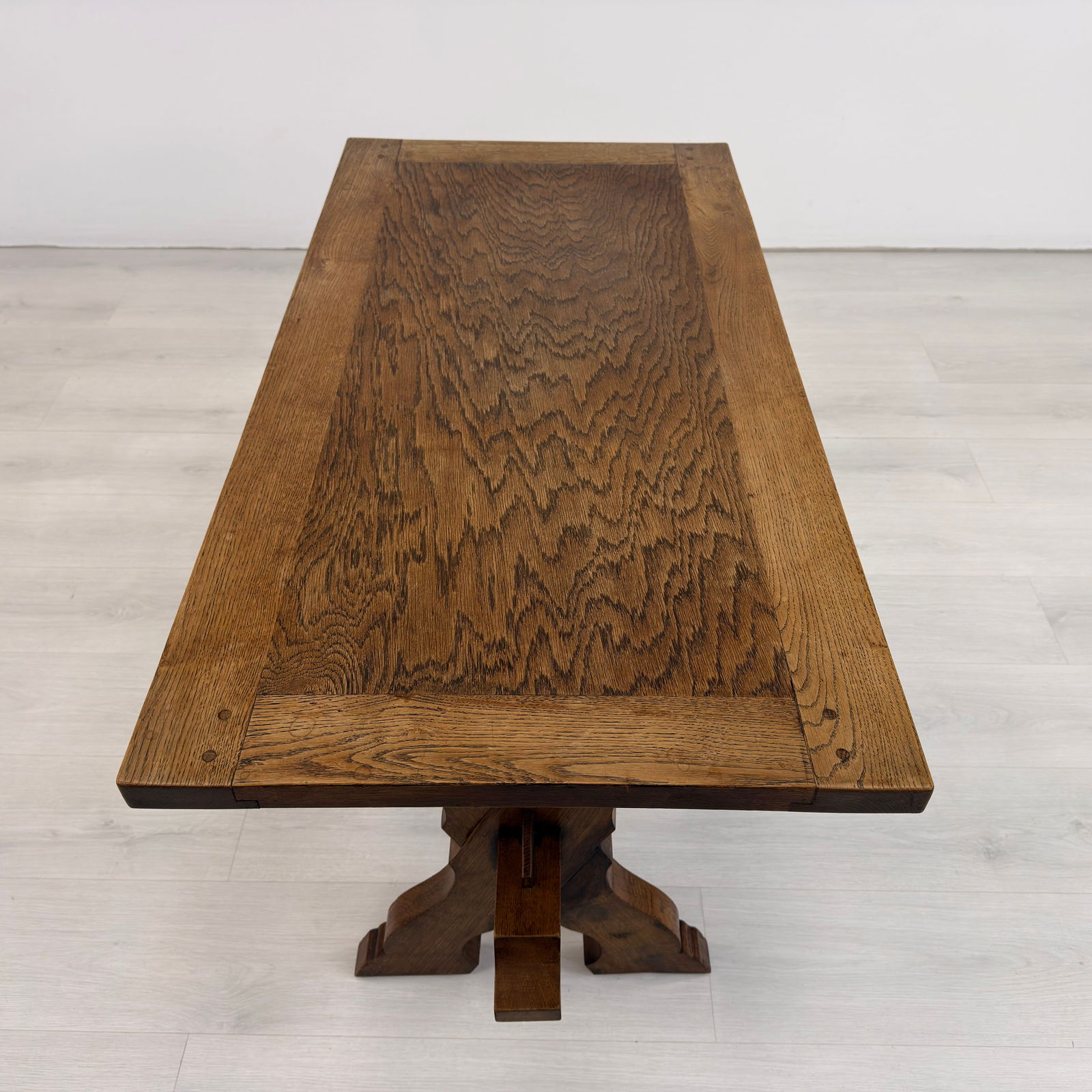 BRUTALIST TRESTLE COFFEE TABLE - 7