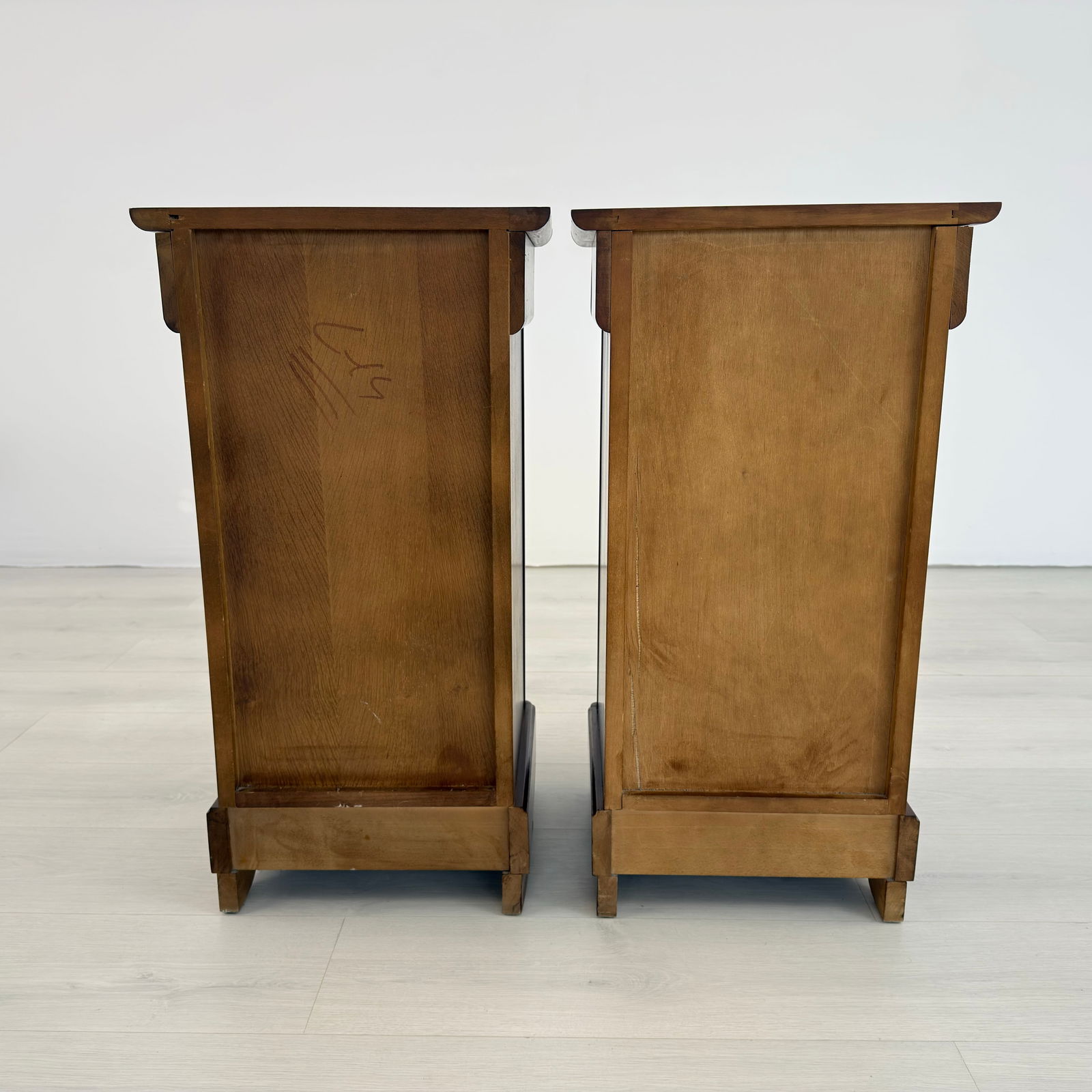 FRENCH BEDSIDE TABLES, A PAIR - 7