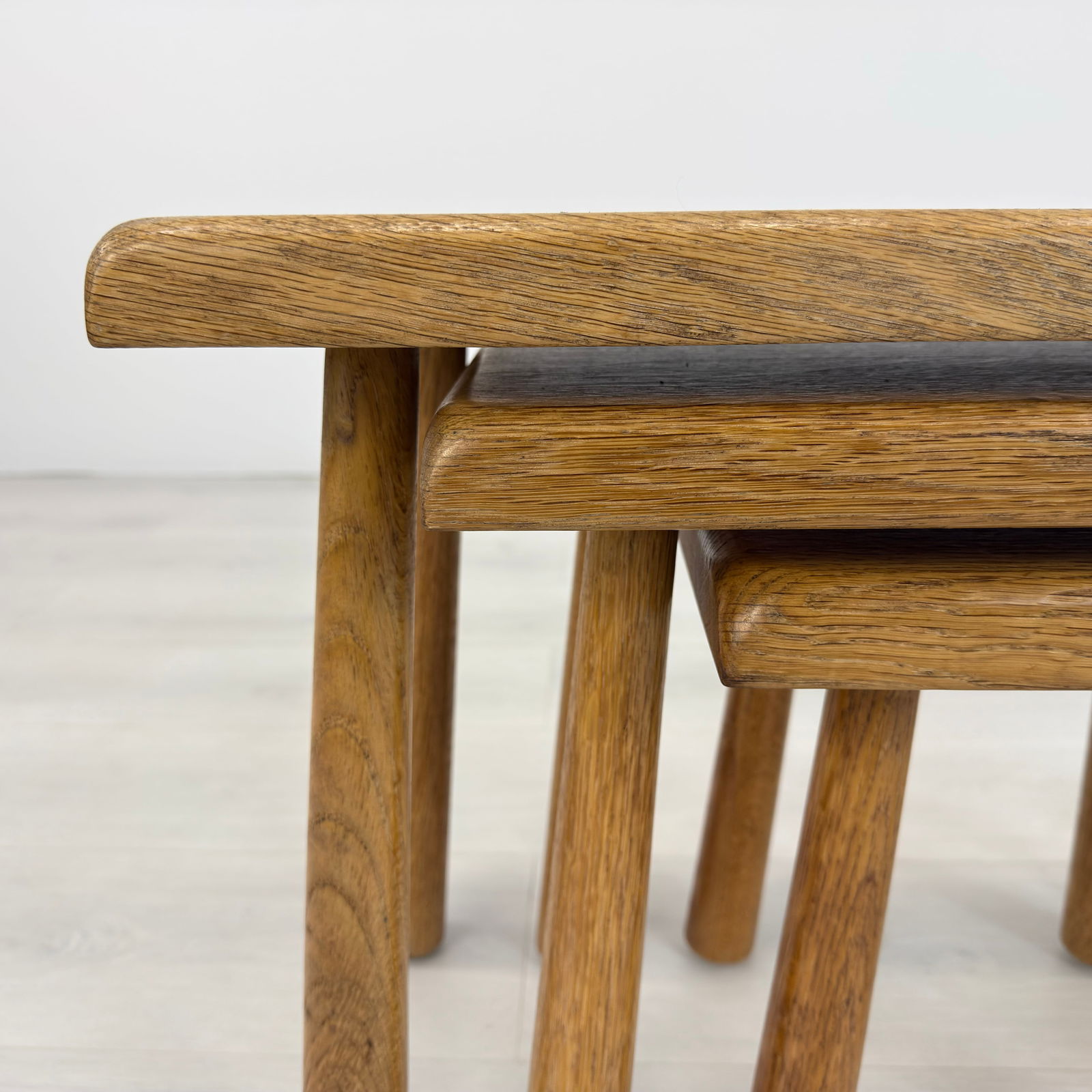 (3) DUTCH BRUTALIST NESTING TABLES - 9