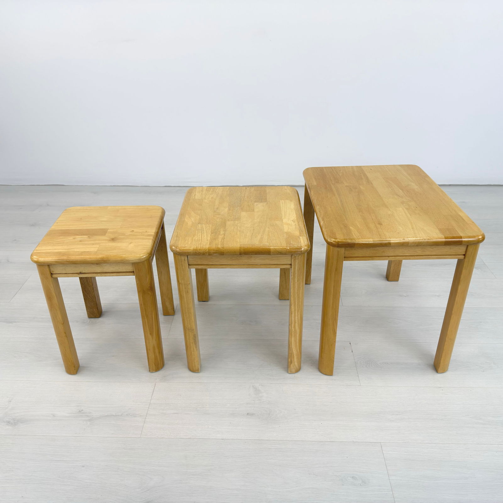 (3) RUSTIC NESTING TABLES - 2