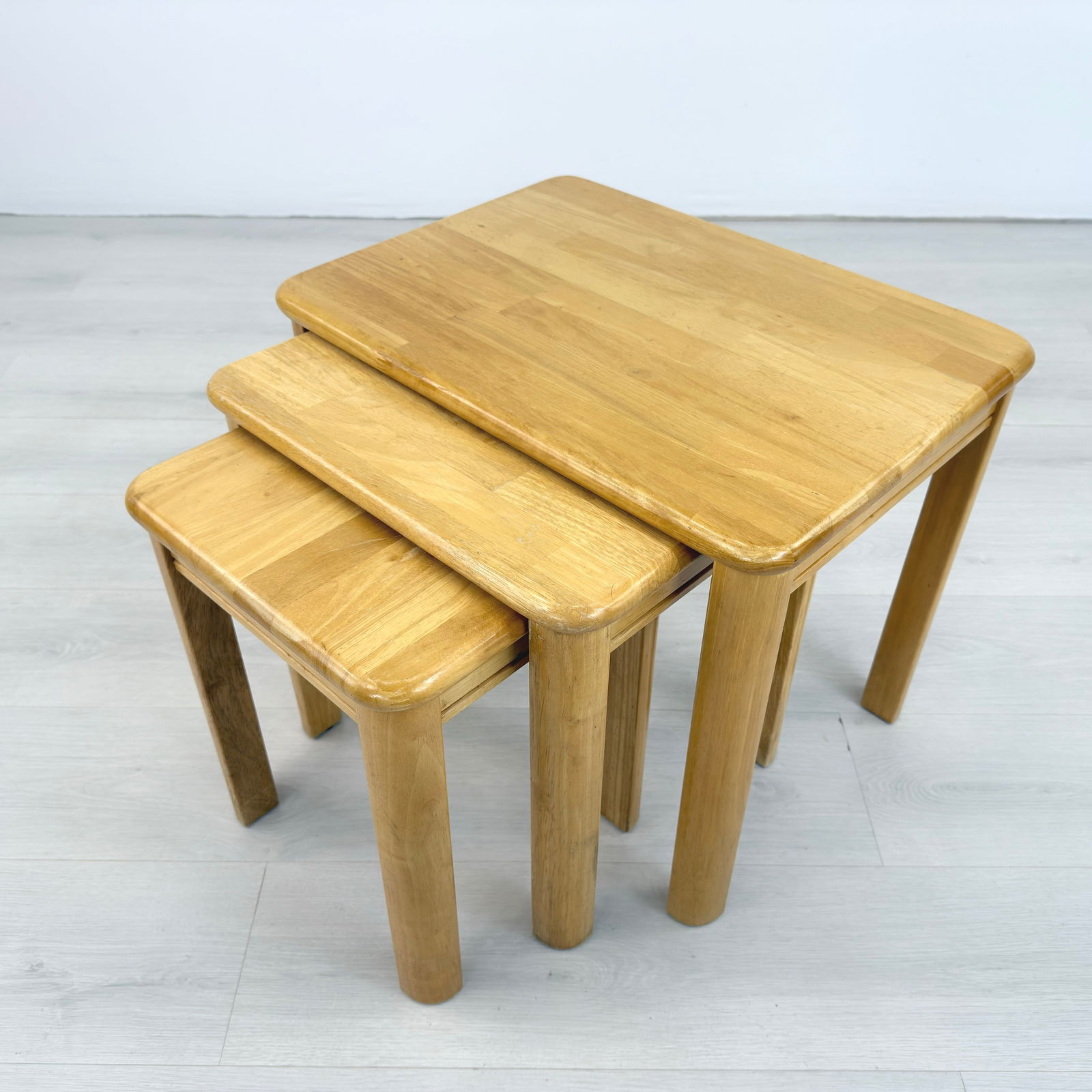 (3) RUSTIC NESTING TABLES - 3