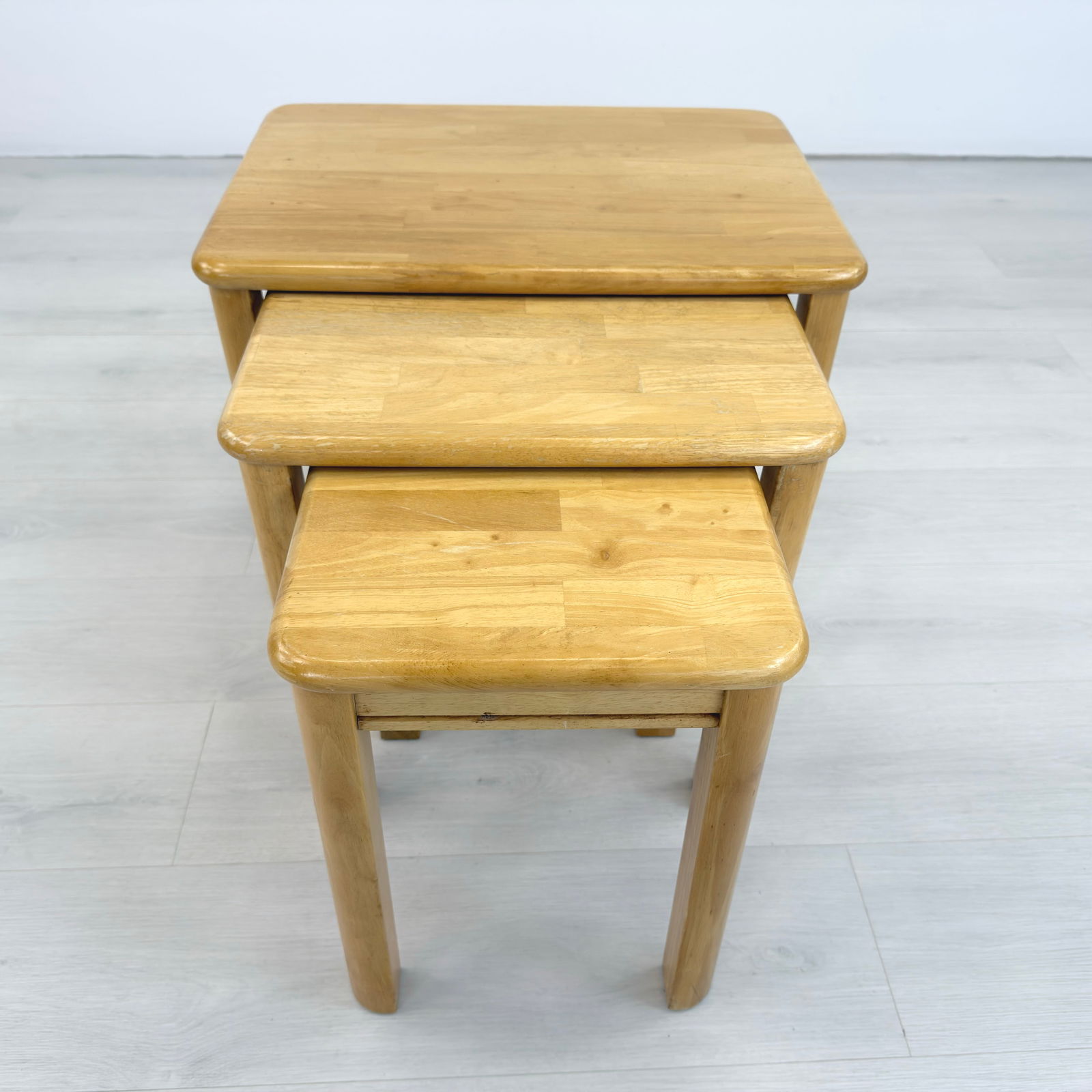 (3) RUSTIC NESTING TABLES - 5