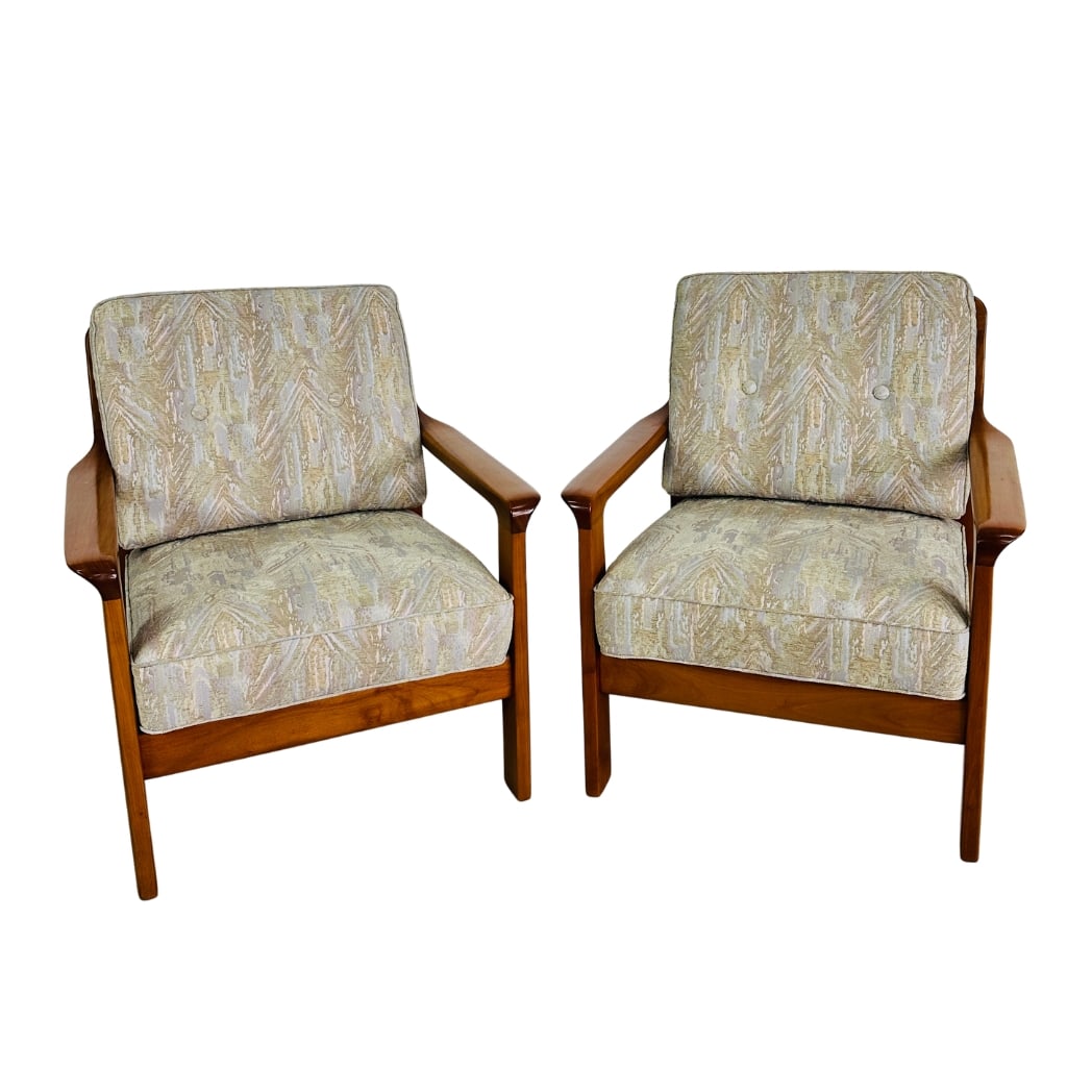 DANISH EASY CHAIRS, A PAIR (1 of 8)