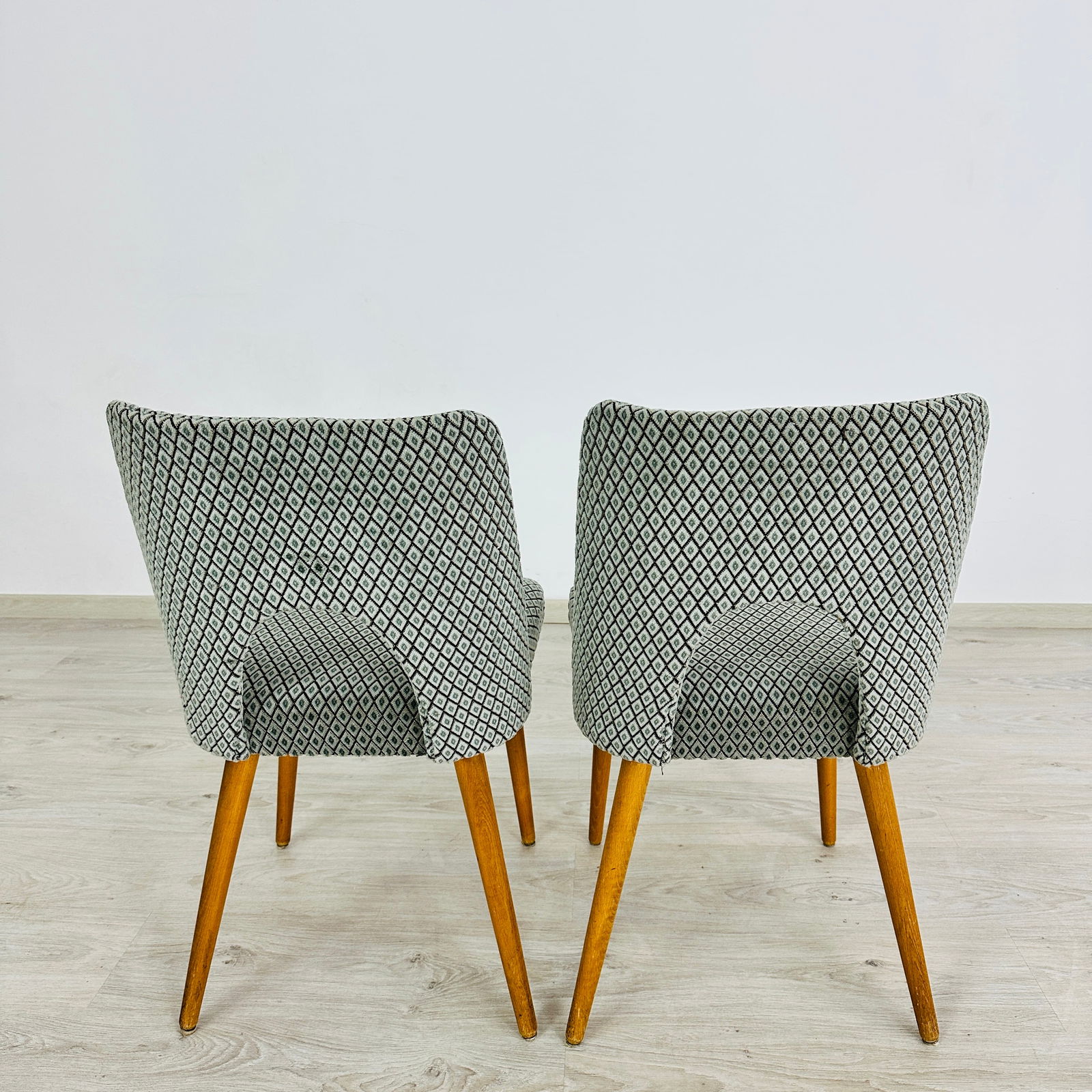 DANISH SHELL CHAIRS, A PAIR - 5