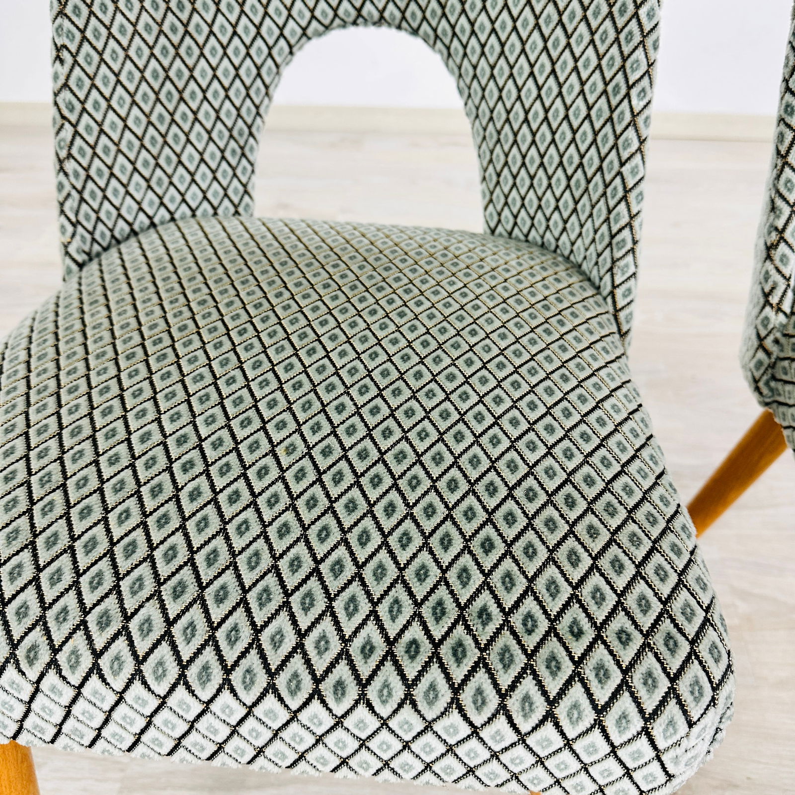 DANISH SHELL CHAIRS, A PAIR - 9