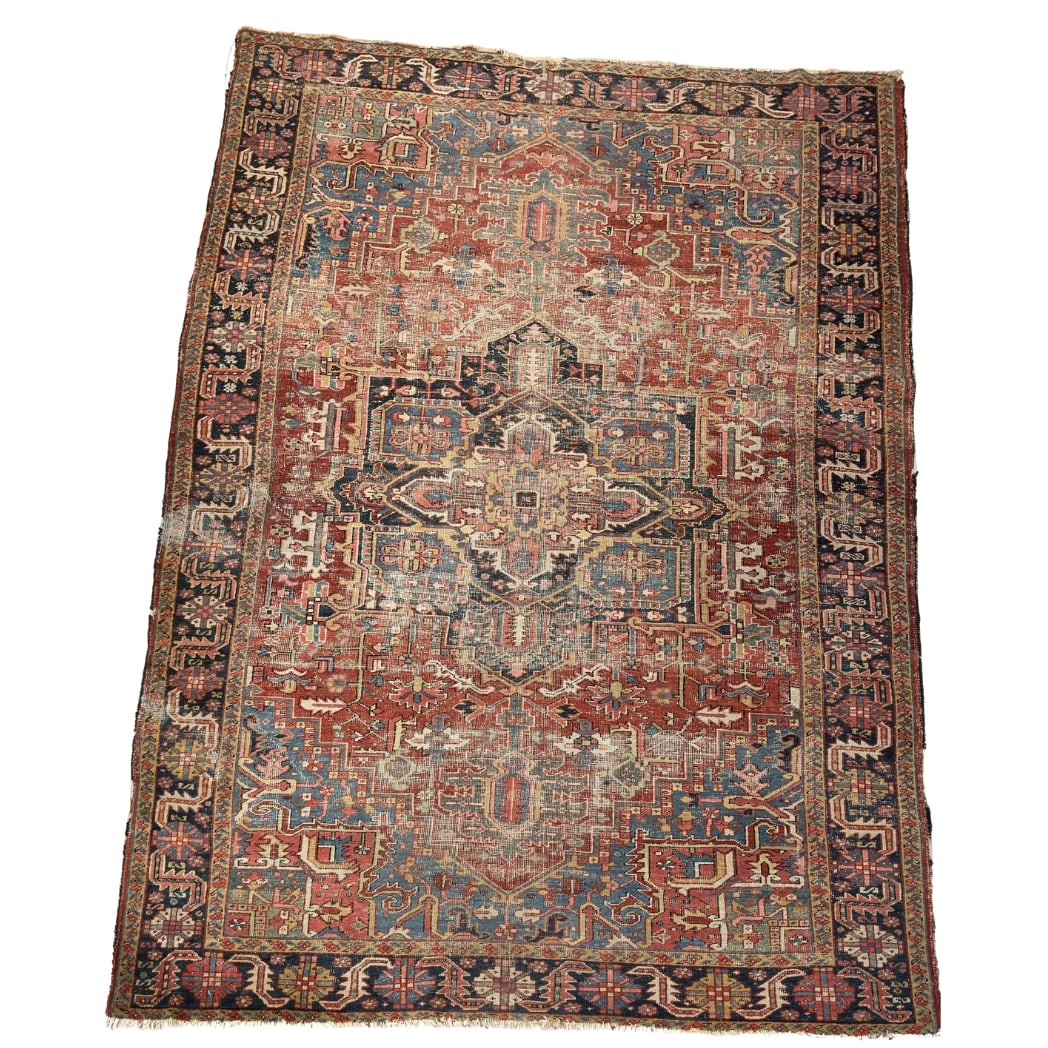 HAND-KNOTTED PERSIAN HERIZ ROOM SIZE RUG (1 of 12)